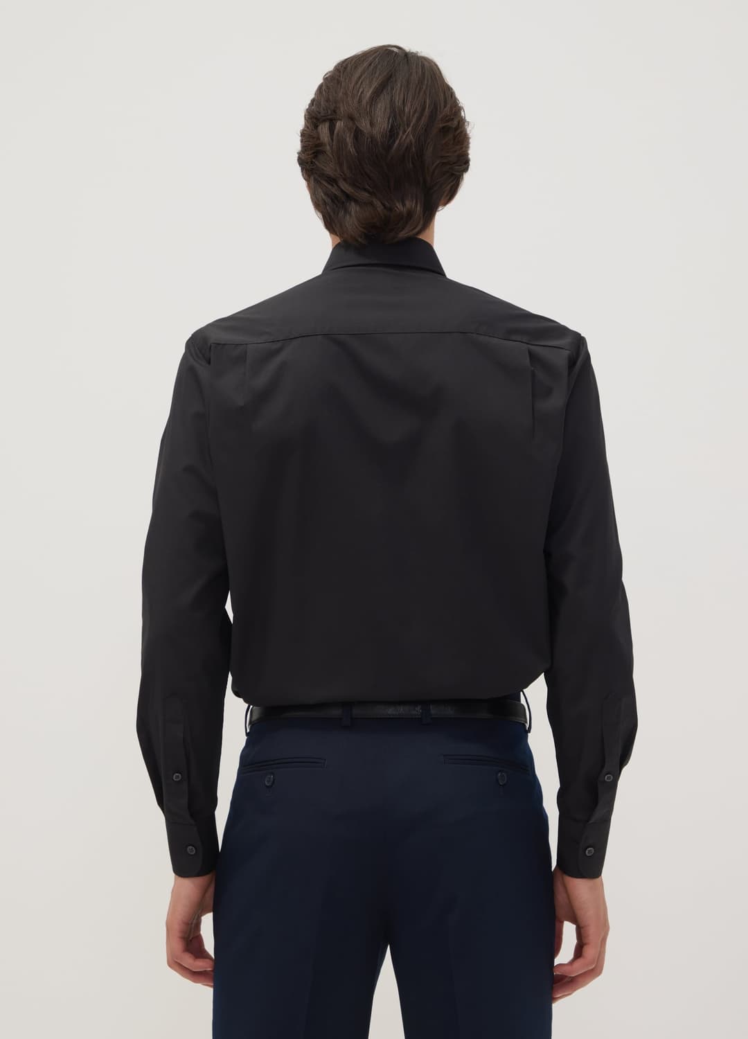 Camicia Nera Slim Fit Con Colletto Classico Easy Iron | OVS Camicia Nera Slim Fit Con Colletto Classico Easy Iron - 3 | OVS