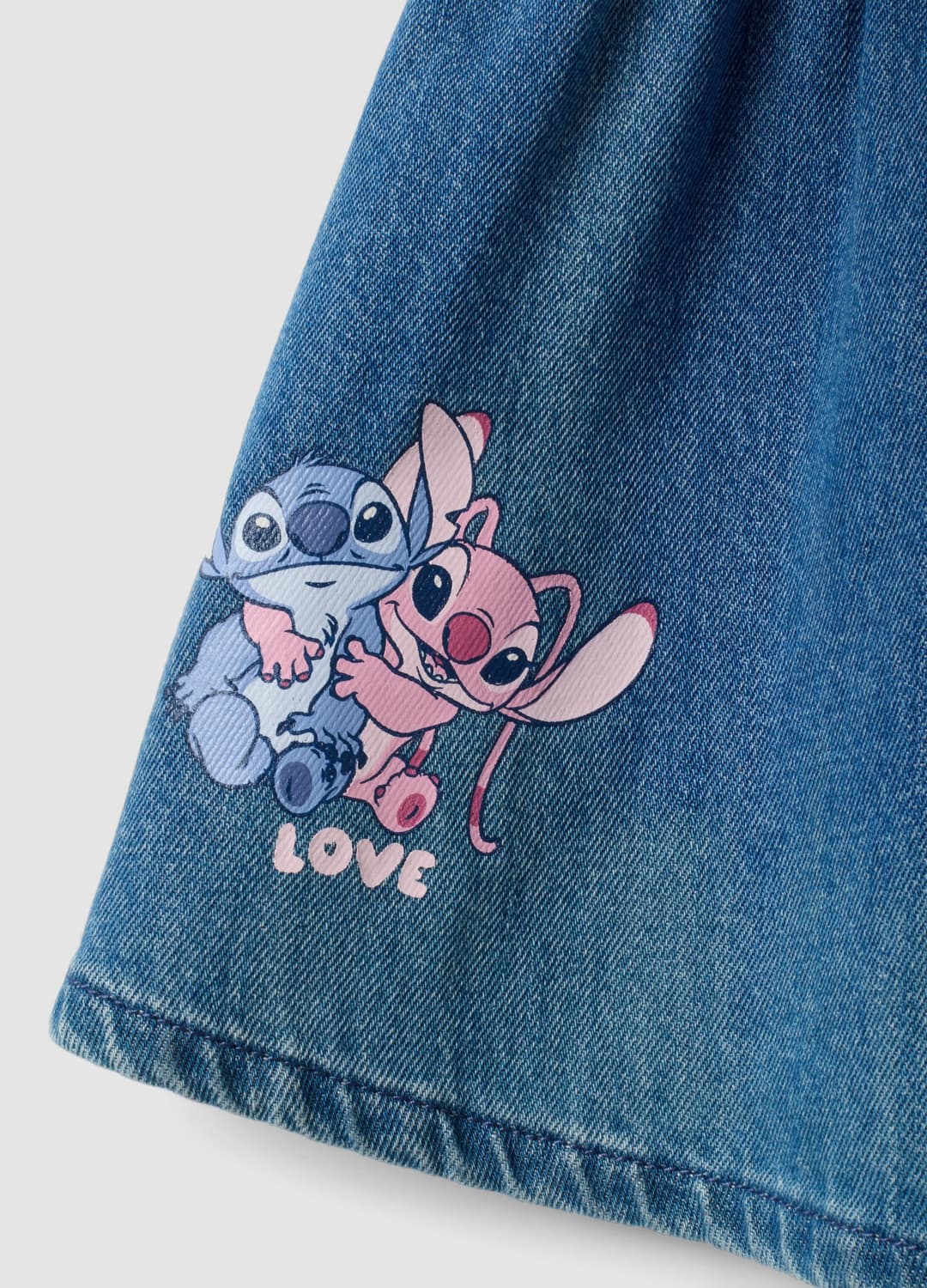 Abito Denim Blu In Misto Cotone E Viscosa Con Stampa Lilo & Stitch Per Bimba | OVS Abito Denim Blu In Misto Cotone E Viscosa Con Stampa Lilo & Stitch Per Bimba - 2 | OVS