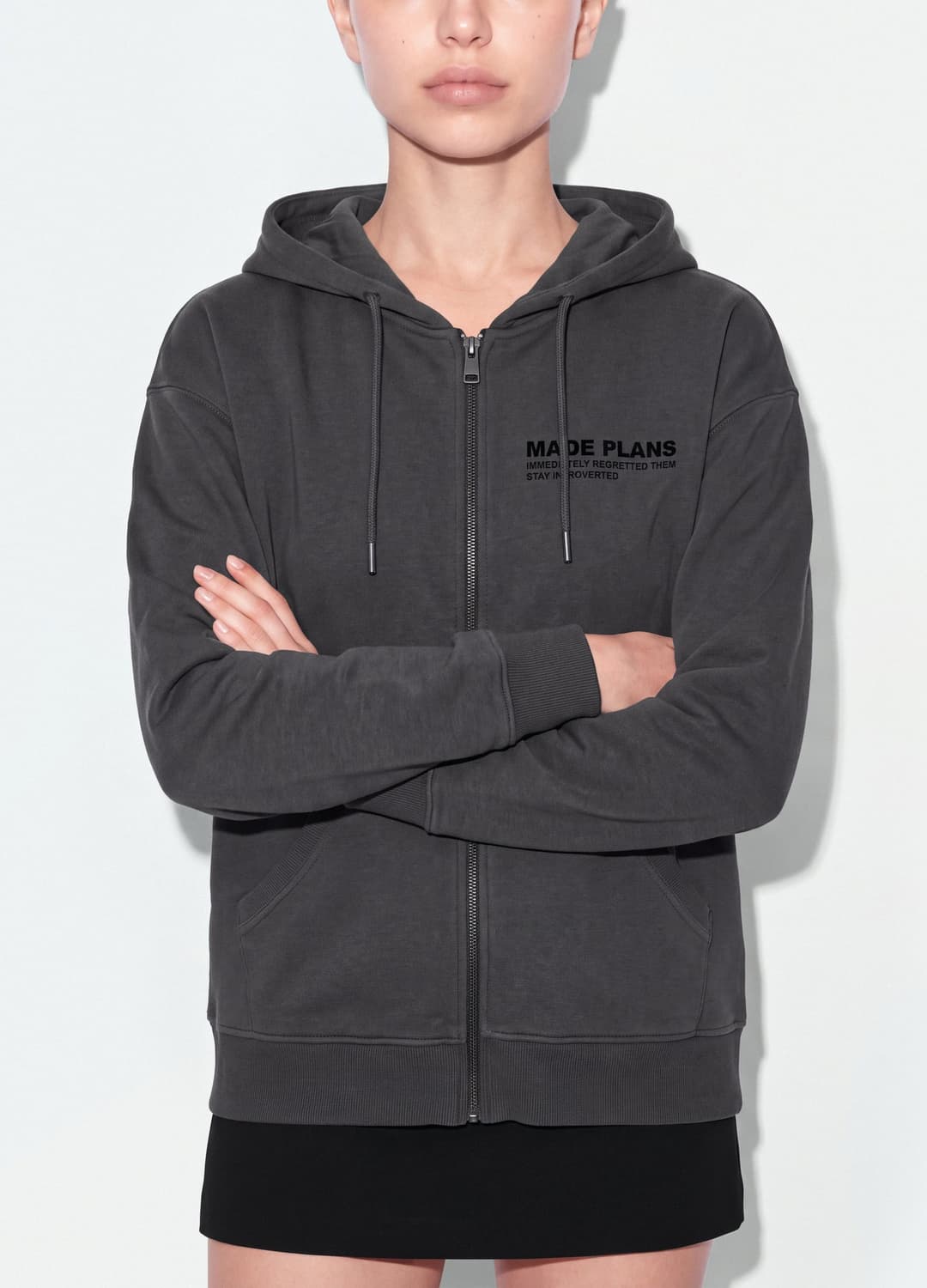Felpa Grigia In Misto Cotone Con Cappuccio E Scritta Relaxed Fit | OVS Felpa Grigia In Misto Cotone Con Cappuccio E Scritta Relaxed Fit - 3 | OVS
