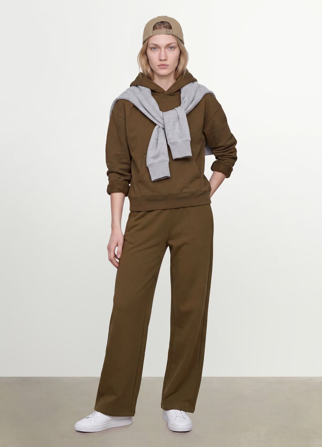Felpa Verde In Misto Cotone Con Cappuccio Regular Fit | OVS Felpa Verde In Misto Cotone Con Cappuccio Regular Fit - 2 | OVS