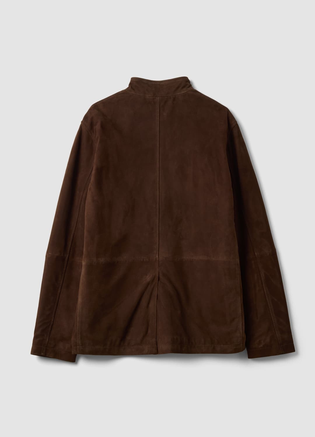 Shacket Marrone Imbottita In Vera Pelle Con Colletto Alto Regular Fit | OVS Shacket Marrone Imbottita In Vera Pelle Con Colletto Alto Regular Fit - 6 | OVS