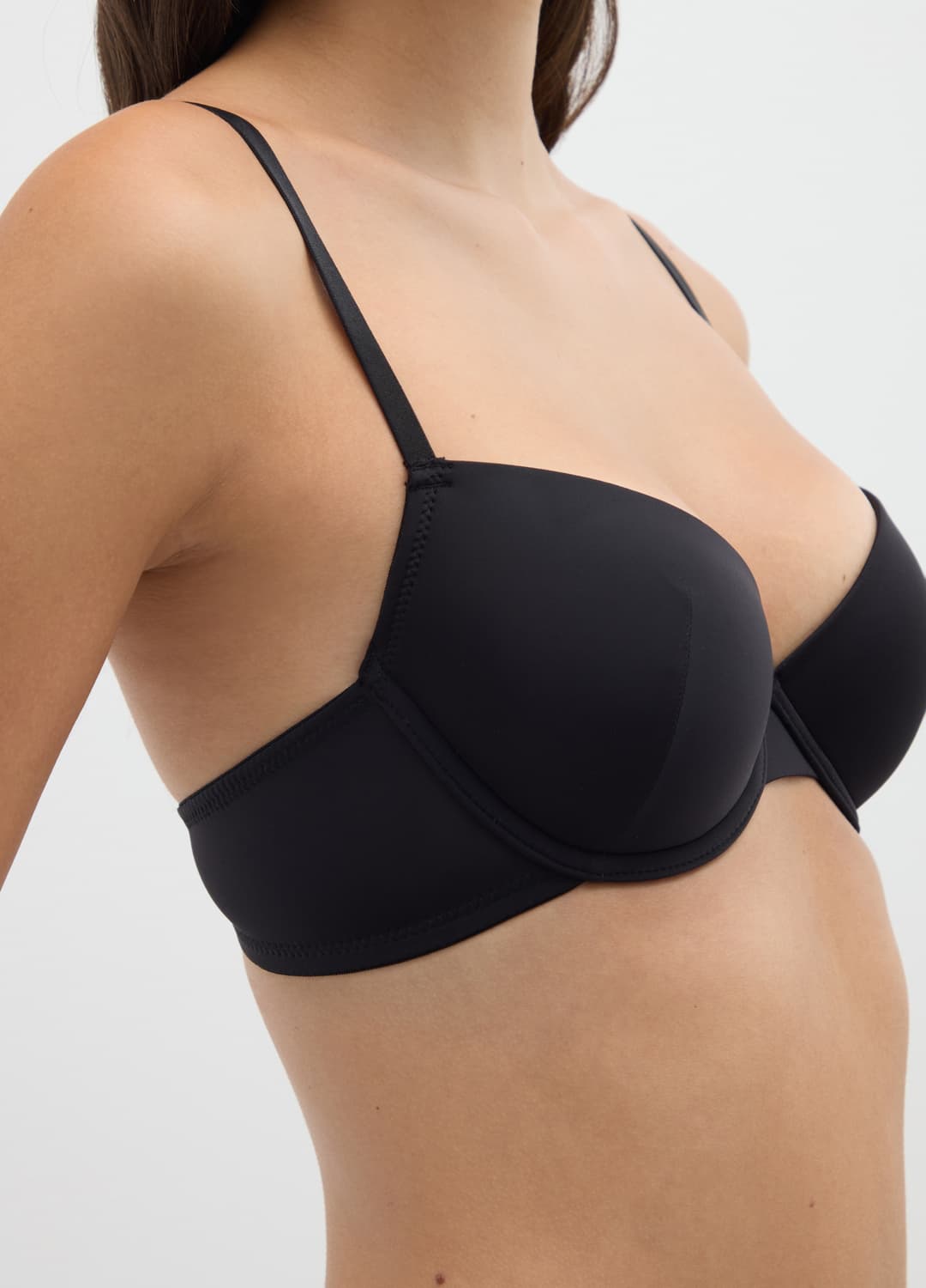 Reggiseno A Balconcino In Tessuto Elasticizzato Nero | OVS Reggiseno A Balconcino In Tessuto Elasticizzato Nero - 3 | OVS