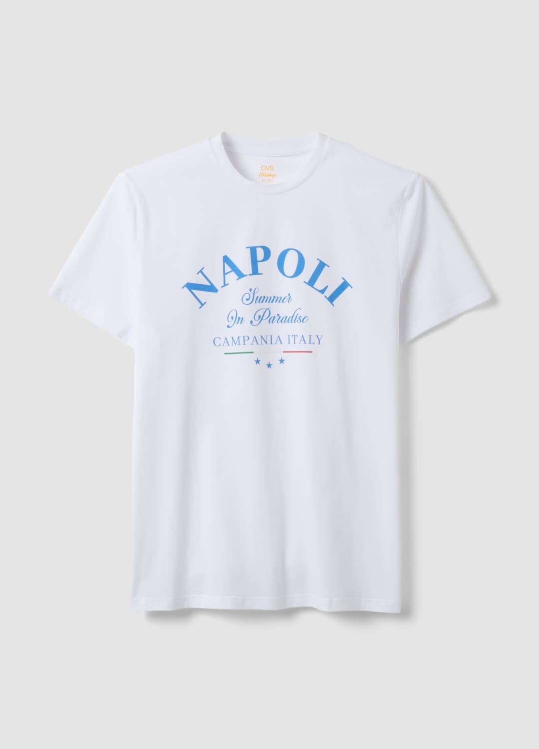 T-shirt Bianca In Puro Cotone Con Stampa Regular Fit | OVS T-shirt Bianca In Puro Cotone Con Stampa Regular Fit - 4 | OVS