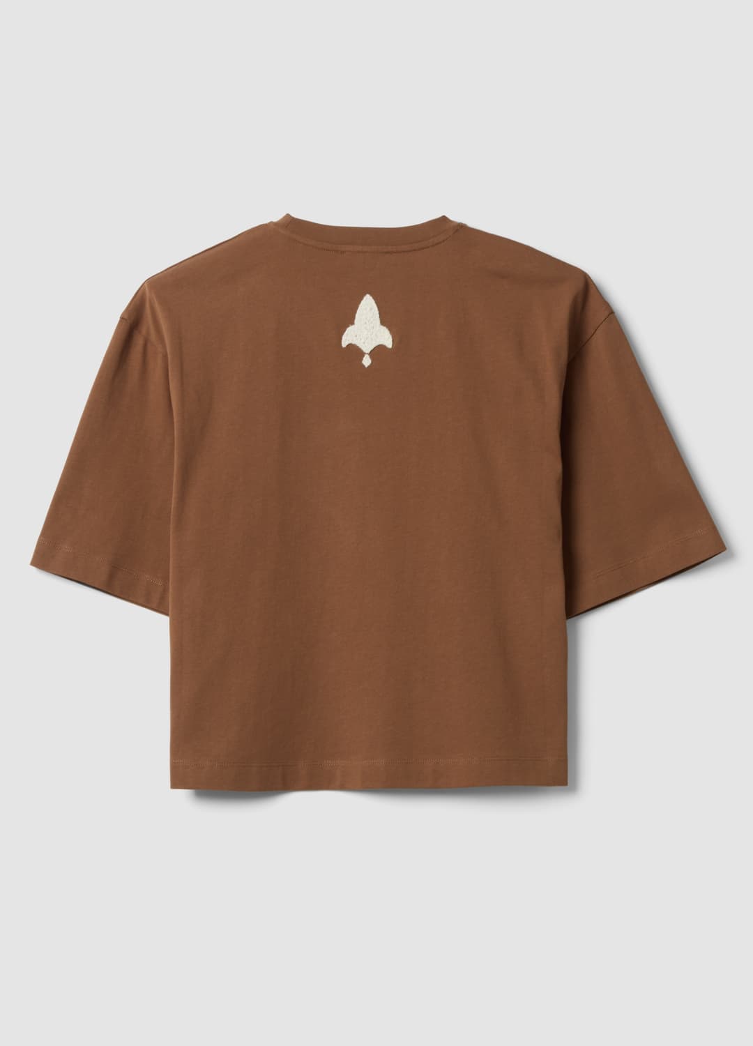 Braunes T-shirt Aus Reiner Baumwolle Mit Stickereien | OVS Braunes T-shirt Aus Reiner Baumwolle Mit Stickereien - 6 | OVS