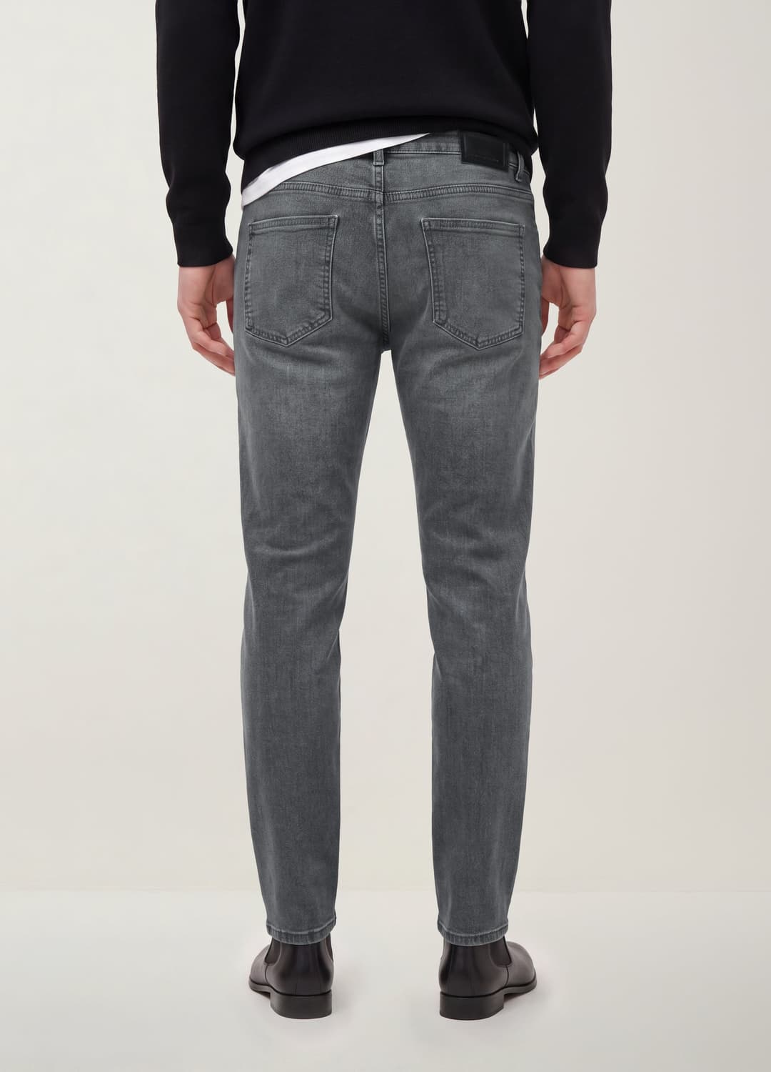 Graue Slim-fit-denim-jeans Aus Stretch-baumwolle | OVS Graue Slim-fit-denim-jeans Aus Stretch-baumwolle - 2 | OVS
