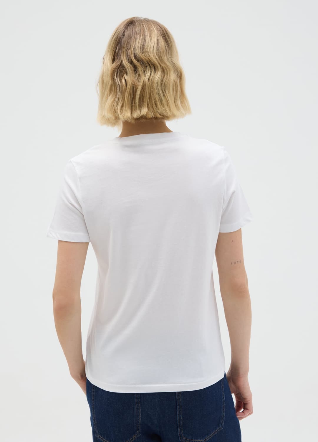 T-shirt In Puro Cotone Bianca Regular Fit | OVS T-shirt In Puro Cotone Bianca Regular Fit - 3 | OVS