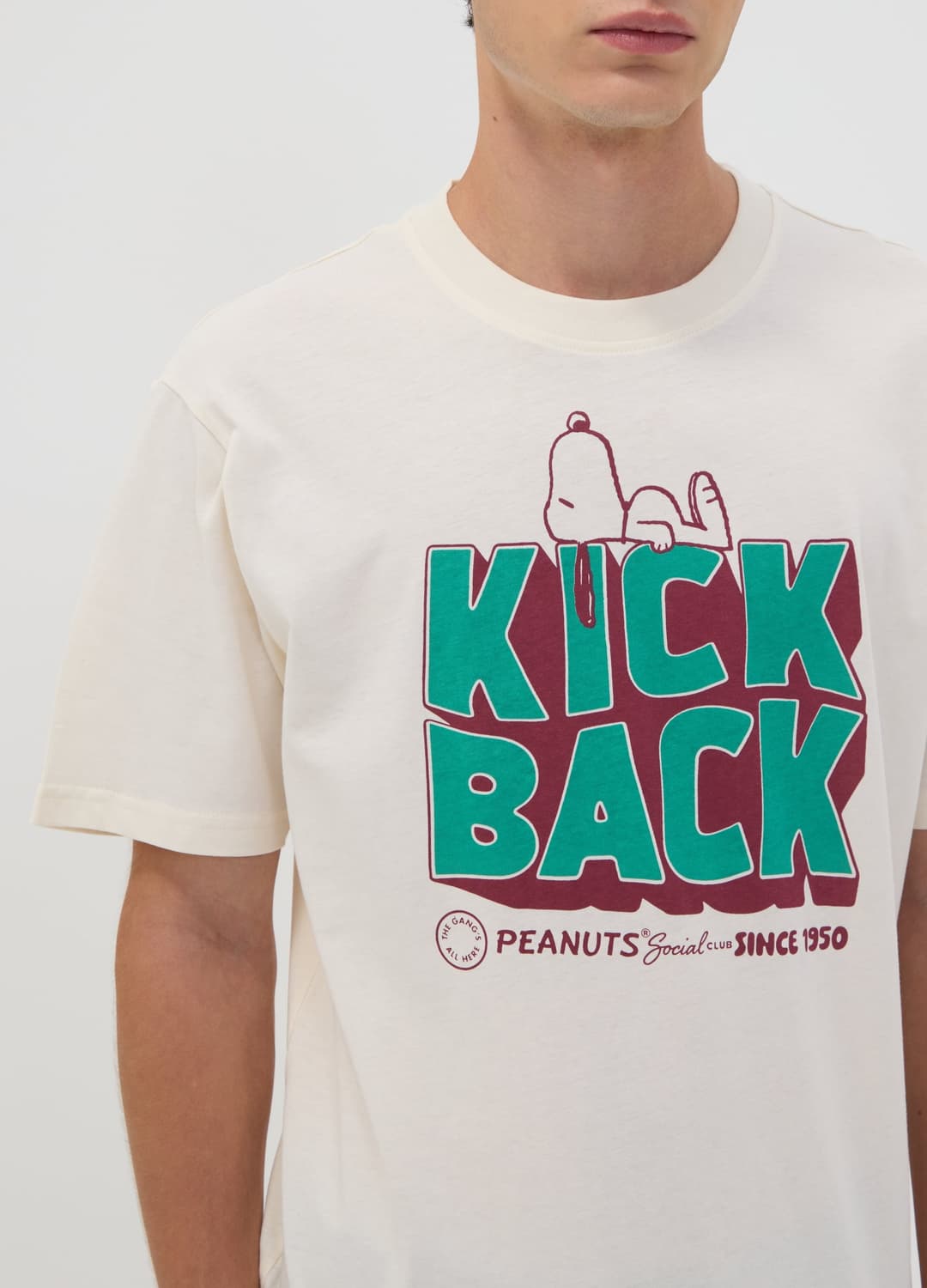 Weißes T-shirt Aus Reiner Baumwolle Mit Peanuts-print | OVS Weißes T-shirt Aus Reiner Baumwolle Mit Peanuts-print - 2 | OVS