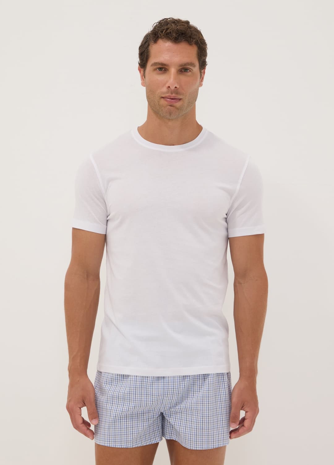 2er-pack Weisse T-shirts Aus Reiner Extrafeiner Baumwolle Mit Rundhalsausschnitt | OVS 2er-pack Weisse T-shirts Aus Reiner Extrafeiner Baumwolle Mit Rundhalsausschnitt - 0 | OVS
