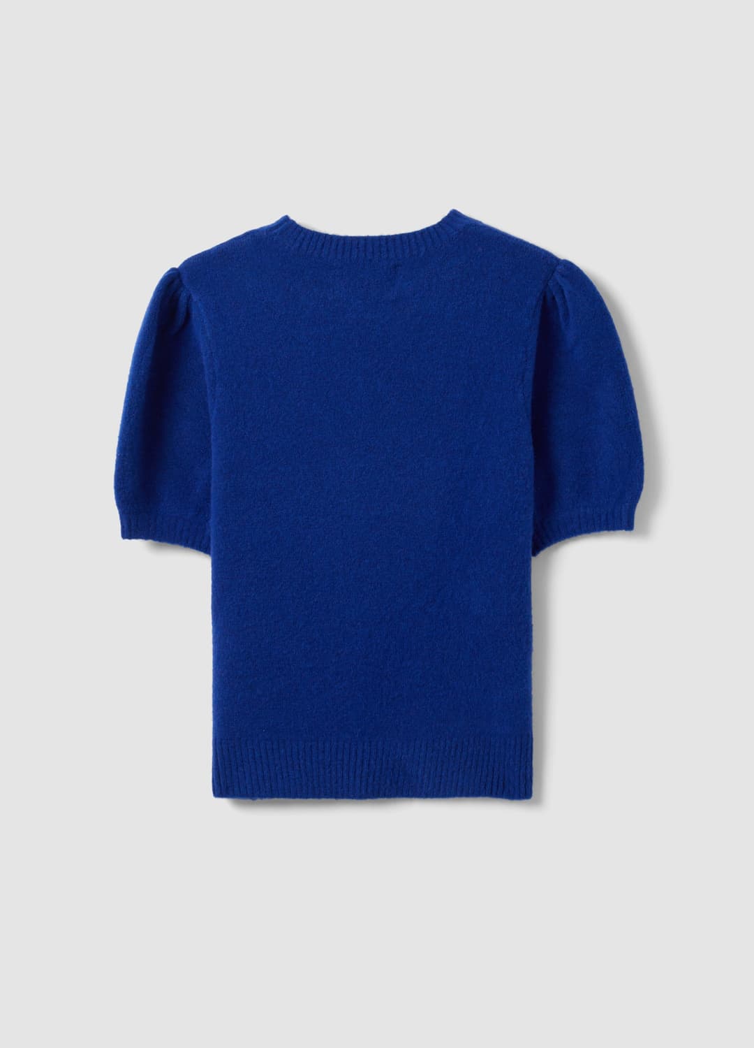 Blaues Shirt Aus Elastischer Viskose Mit Rundhalsausschnitt | OVS Blaues Shirt Aus Elastischer Viskose Mit Rundhalsausschnitt - 6 | OVS