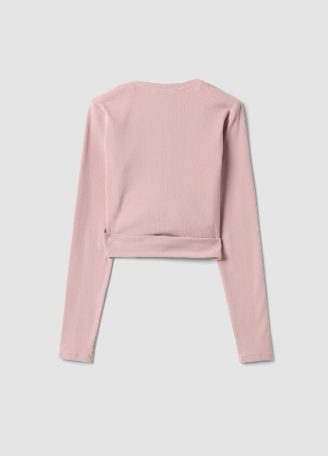 Rosa Wickeltop Aus Geripptem Stretch-baumwollstoff Altavia Studio | OVS Rosa Wickeltop Aus Geripptem Stretch-baumwollstoff Altavia Studio - 8 | OVS