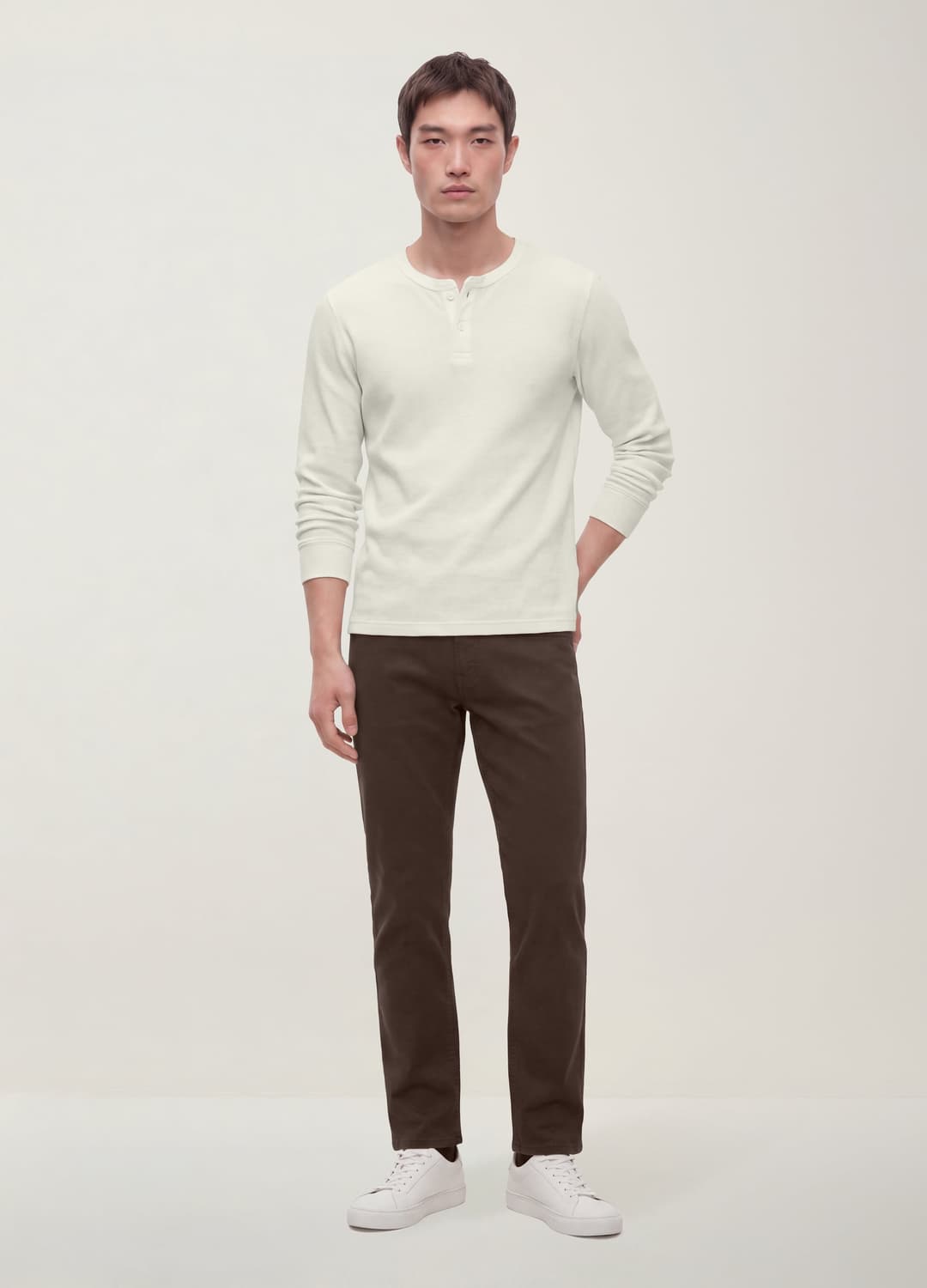 Braune Denim-jeans Aus Stretch-baumwolle | OVS Braune Denim-jeans Aus Stretch-baumwolle - 0 | OVS