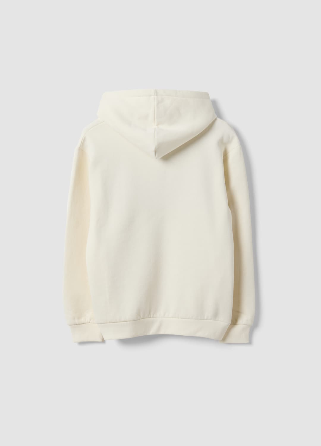 Felpa Bianca In Misto Cotone Con Cappuccio E Stampa Regular Fit | OVS Felpa Bianca In Misto Cotone Con Cappuccio E Stampa Regular Fit - 2 | OVS