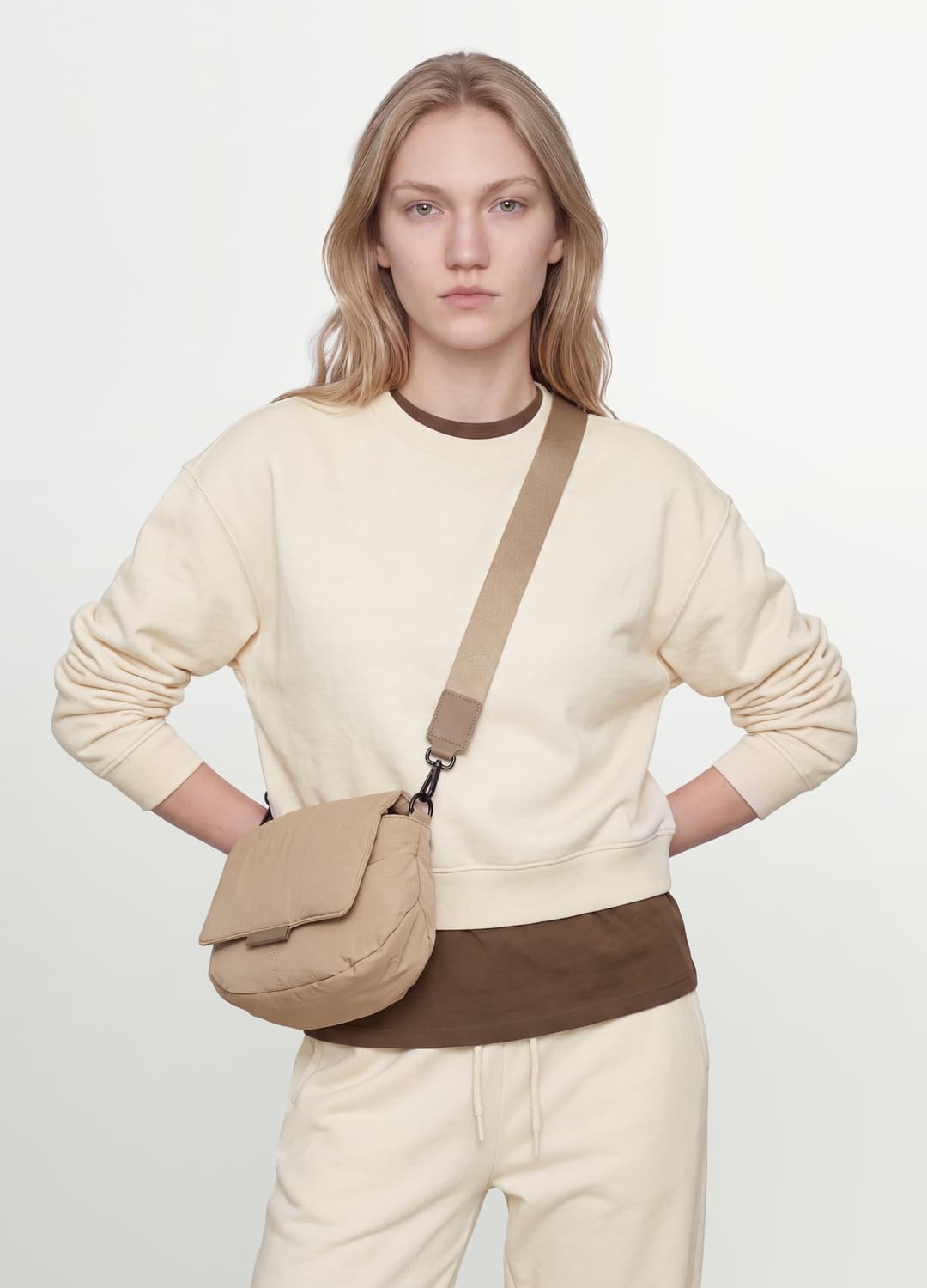 Felpa Bianca In Misto Cotone A Girocollo Regular Fit | OVS Felpa Bianca In Misto Cotone A Girocollo Regular Fit - 1 | OVS