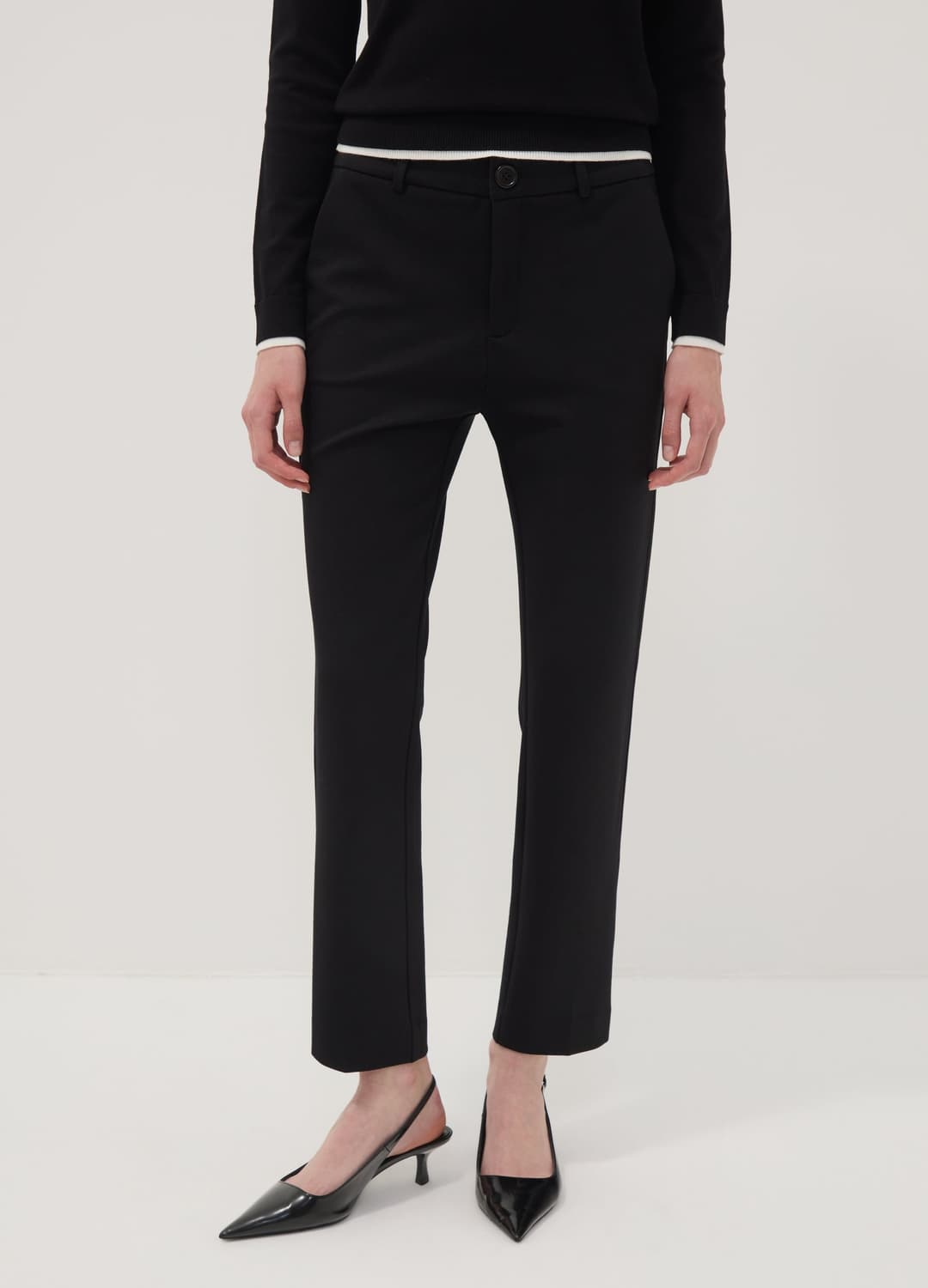 Schwarze Stretch-hose Aus Viskose | OVS Schwarze Stretch-hose Aus Viskose - 1 | OVS