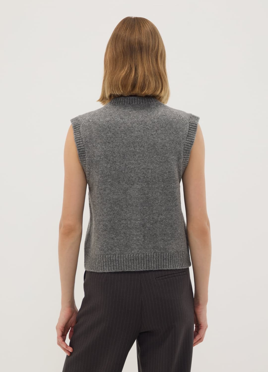 Gilet Grigio In Lana Elasticizzata A Girocollo | OVS Gilet Grigio In Lana Elasticizzata A Girocollo - 3 | OVS