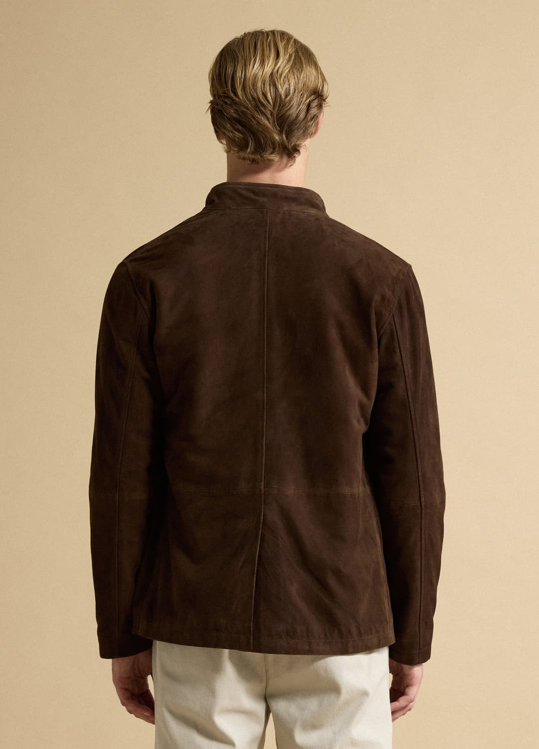 Shacket Marrone Imbottita In Vera Pelle Con Colletto Alto Regular Fit | OVS Shacket Marrone Imbottita In Vera Pelle Con Colletto Alto Regular Fit - 3 | OVS