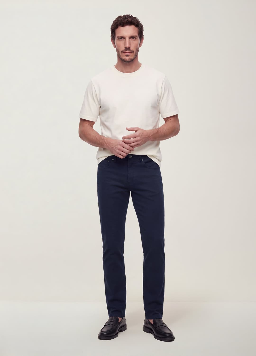 Grüne Slim-fit-hose Aus Elastischem Baumwoll-dobby | OVS Grüne Slim-fit-hose Aus Elastischem Baumwoll-dobby - 0 | OVS