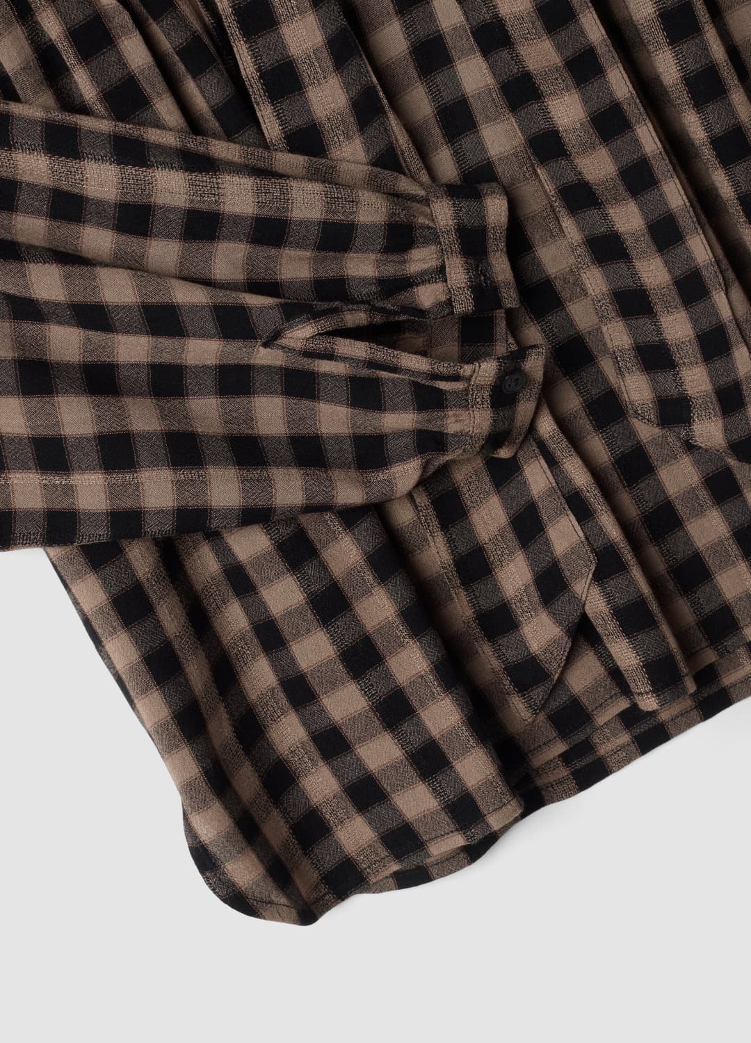 Braune Karobluse Aus Reiner Viskose Mit Schleife | OVS Braune Karobluse Aus Reiner Viskose Mit Schleife - 1 | OVS