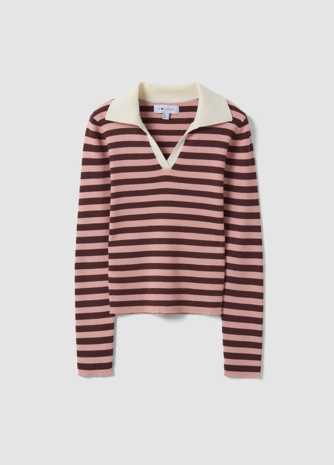 Mehrfarbig Gestreifter Strickpullover Aus Viskosemix Mit Polokragen | OVS Mehrfarbig Gestreifter Strickpullover Aus Viskosemix Mit Polokragen - 11 | OVS