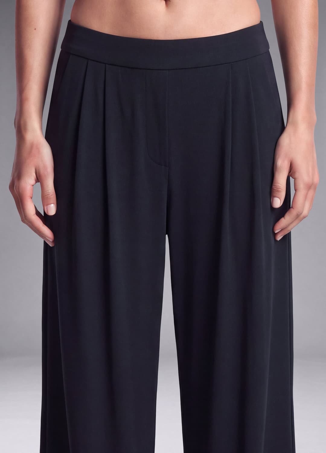 Schwarze Easy Dry Wide-leg-hose Aus Stretchmaterial Altavia Studio | OVS Schwarze Easy Dry Wide-leg-hose Aus Stretchmaterial Altavia Studio - 3 | OVS