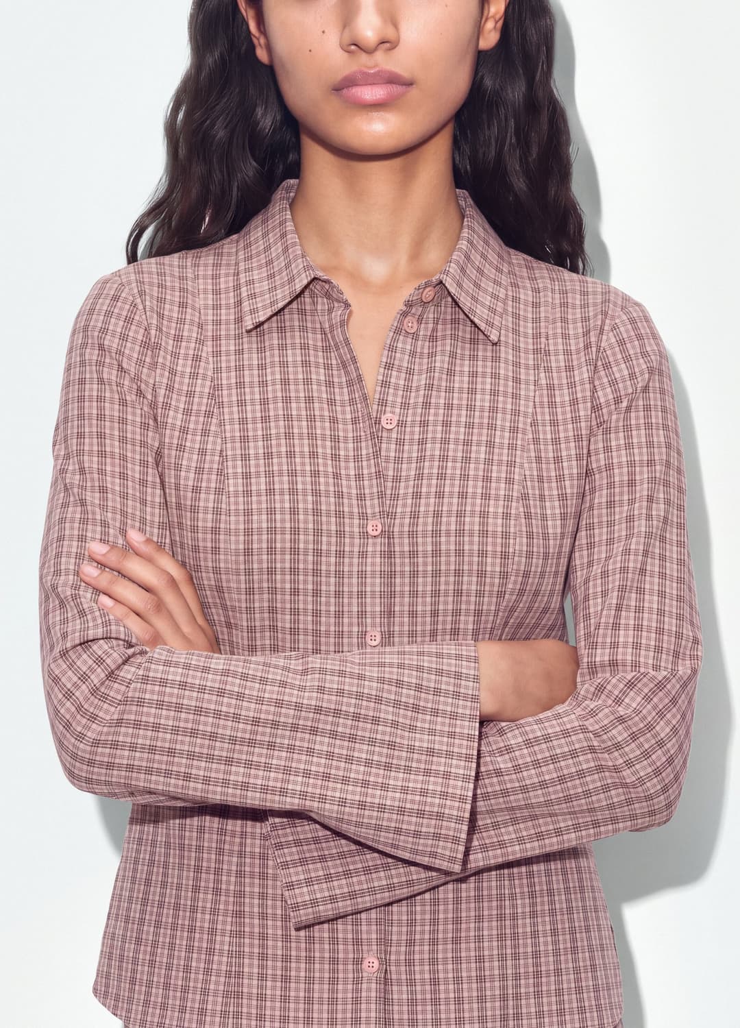 Camicia Marrone A Righe In Popeline Di Puro Cotone Slim Fit | OVS Camicia Marrone A Righe In Popeline Di Puro Cotone Slim Fit - 3 | OVS