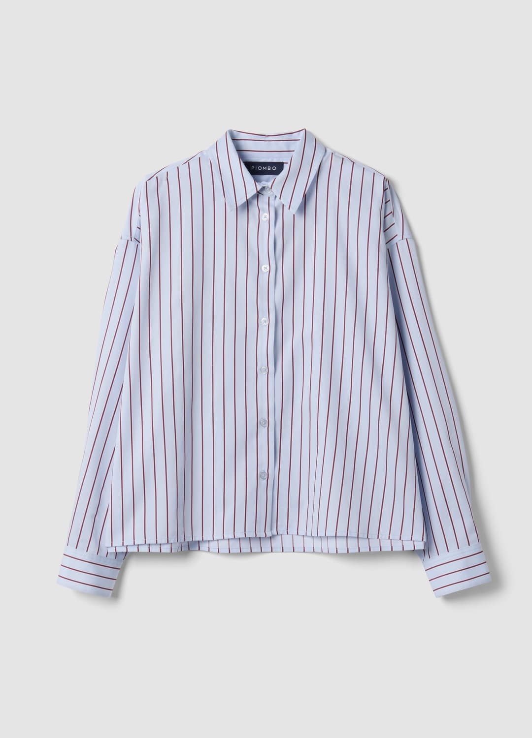 Camicia Azzurra A Righe In Puro Cotone Regular Fit | OVS Camicia Azzurra A Righe In Puro Cotone Regular Fit - 0 | OVS