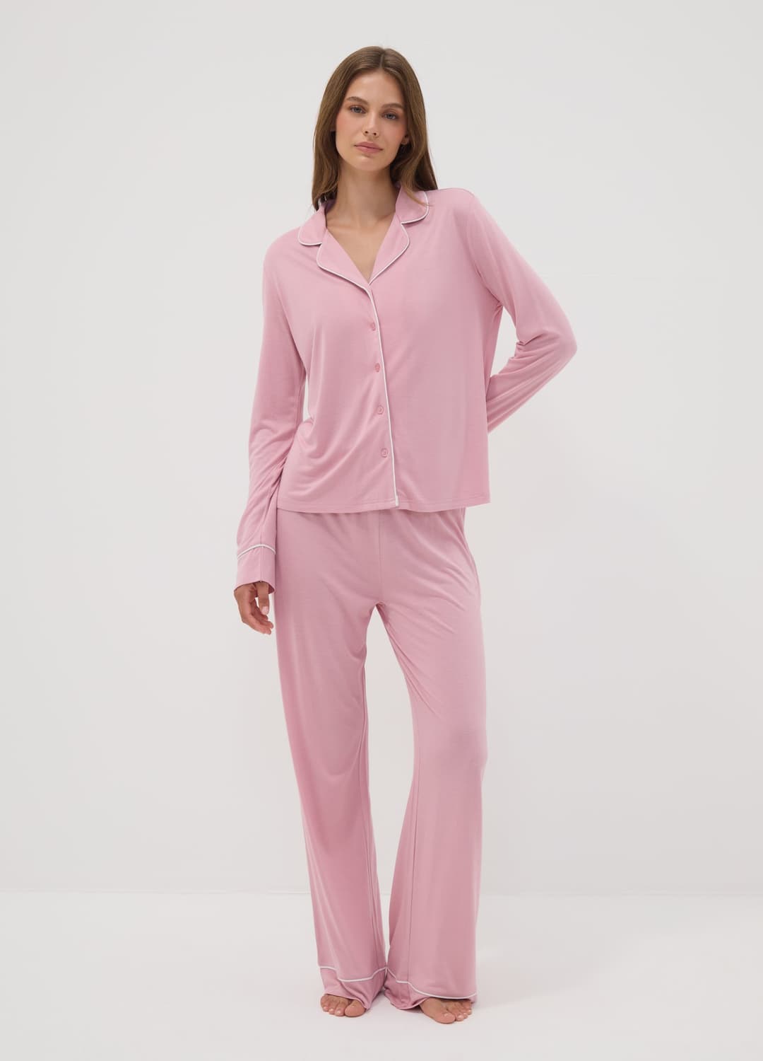 Pantaloni Pigiama Rosa In Pura Viscosa Con Coulisse Regular Fit | OVS Pantaloni Pigiama Rosa In Pura Viscosa Con Coulisse Regular Fit - 0 | OVS