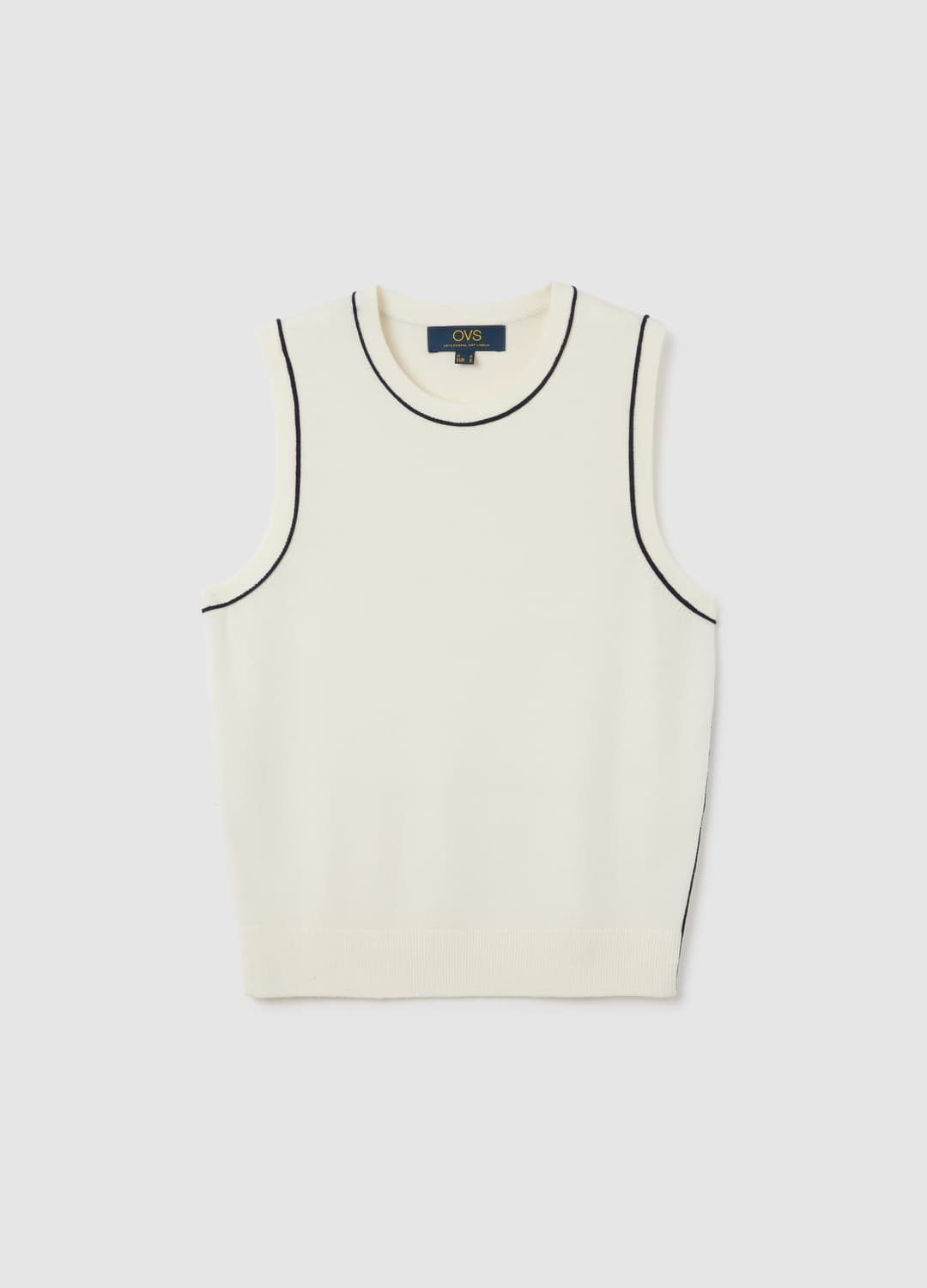 Maglia Smanicata Bianca Vestibilità Regular | OVS Maglia Smanicata Bianca Vestibilità Regular - 4 | OVS