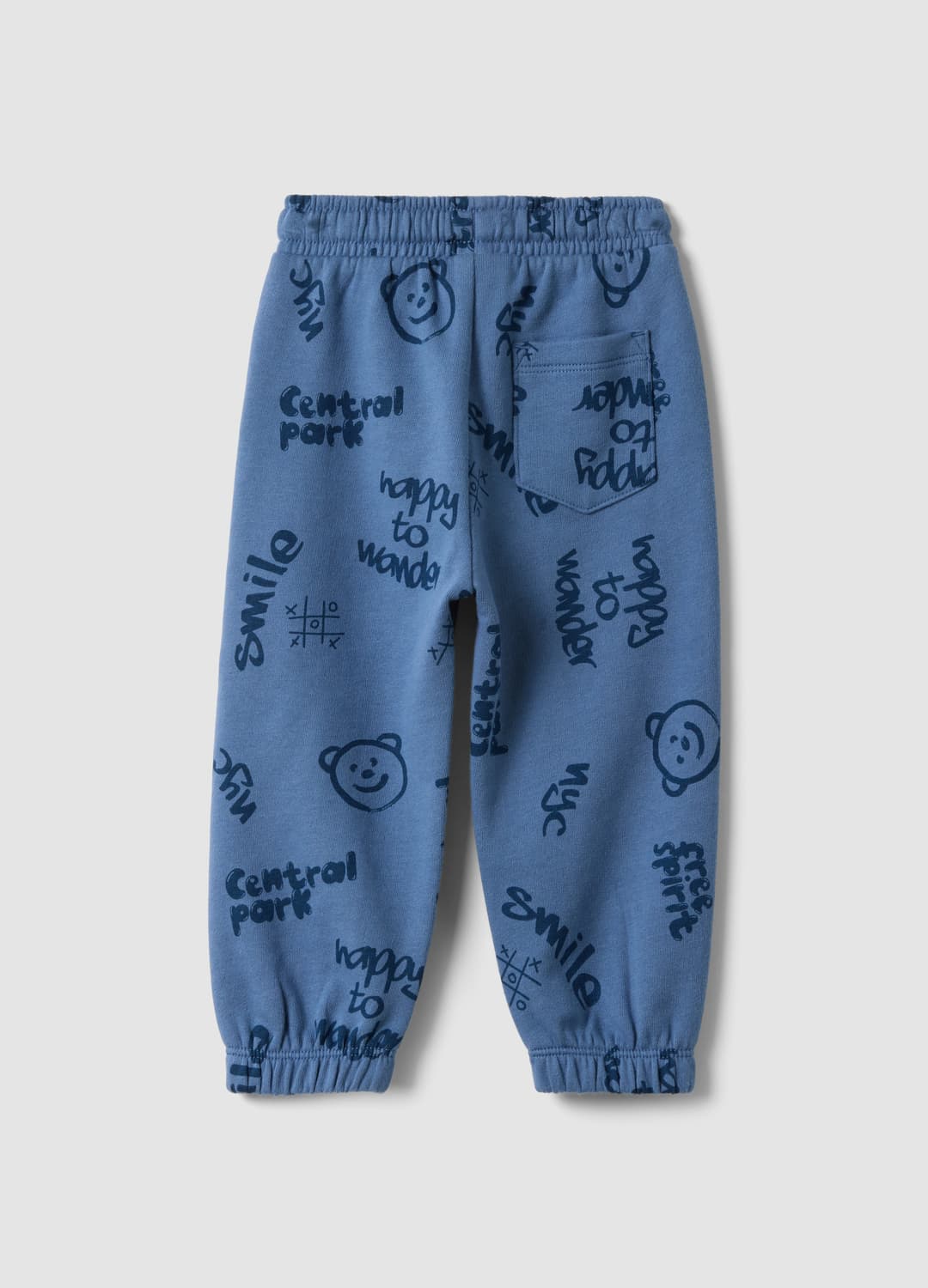 Pantaloni Jogger Azzurri In Puro Cotone Per Bimbo Comfort Fit | OVS Pantaloni Jogger Azzurri In Puro Cotone Per Bimbo Comfort Fit - 1 | OVS