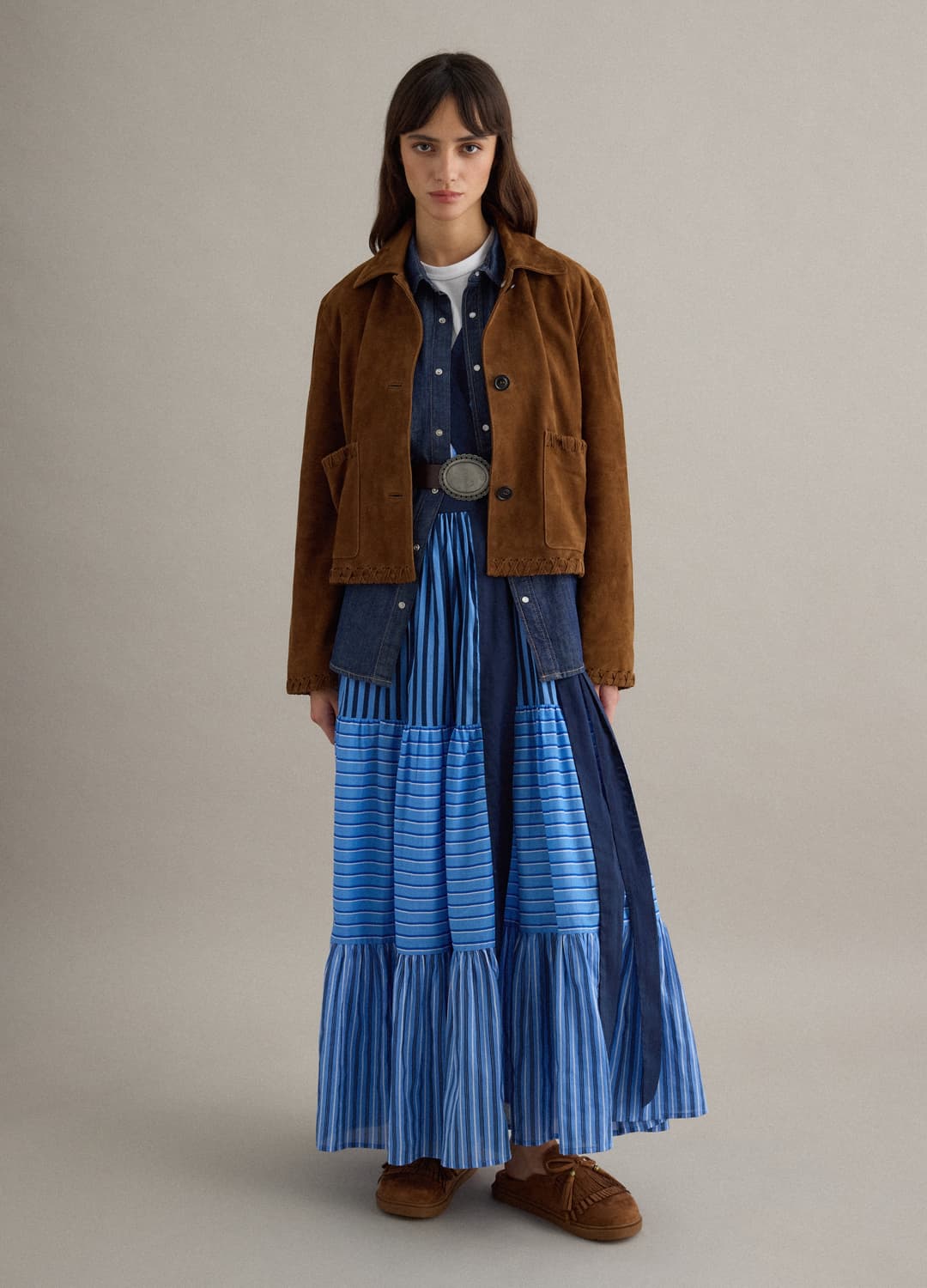 Blazer In Vera Pelle Marrone Regular Fit | OVS Blazer In Vera Pelle Marrone Regular Fit - 2 | OVS