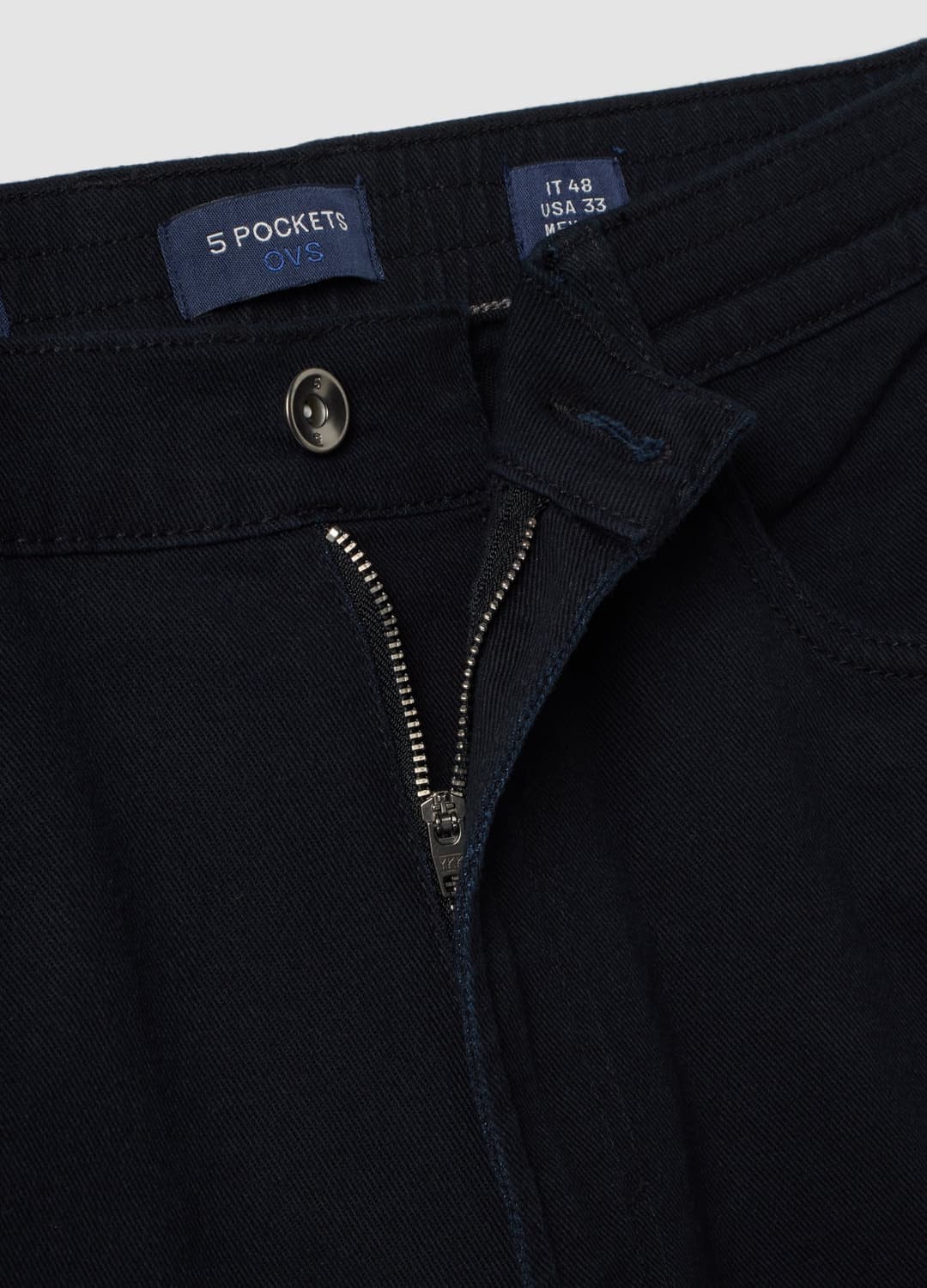 Pantaloni Straight Neri In Twill Di Cotone Elasticizzato | OVS Pantaloni Straight Neri In Twill Di Cotone Elasticizzato - 2 | OVS
