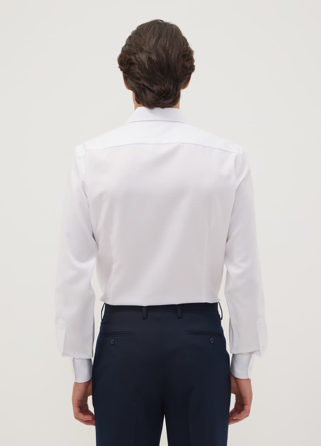 Camicia Bianca Slim Fit In Puro Cotone Con Collo Francese | OVS Camicia Bianca Slim Fit In Puro Cotone Con Collo Francese - 3 | OVS