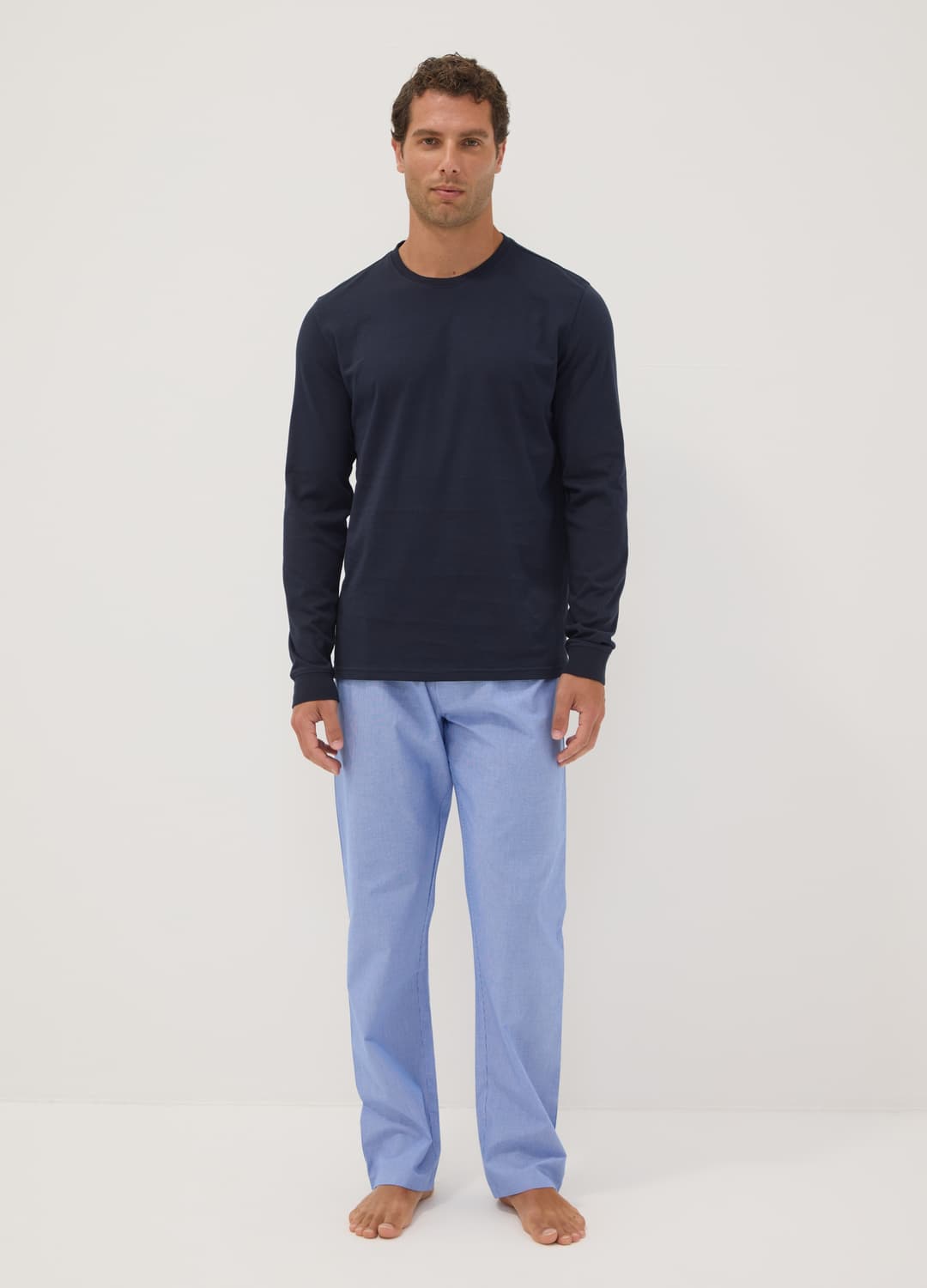 Pigiama Marrone In Puro Cotone Organico A Righe Regular Fit | OVS Pigiama Marrone In Puro Cotone Organico A Righe Regular Fit - 7 | OVS