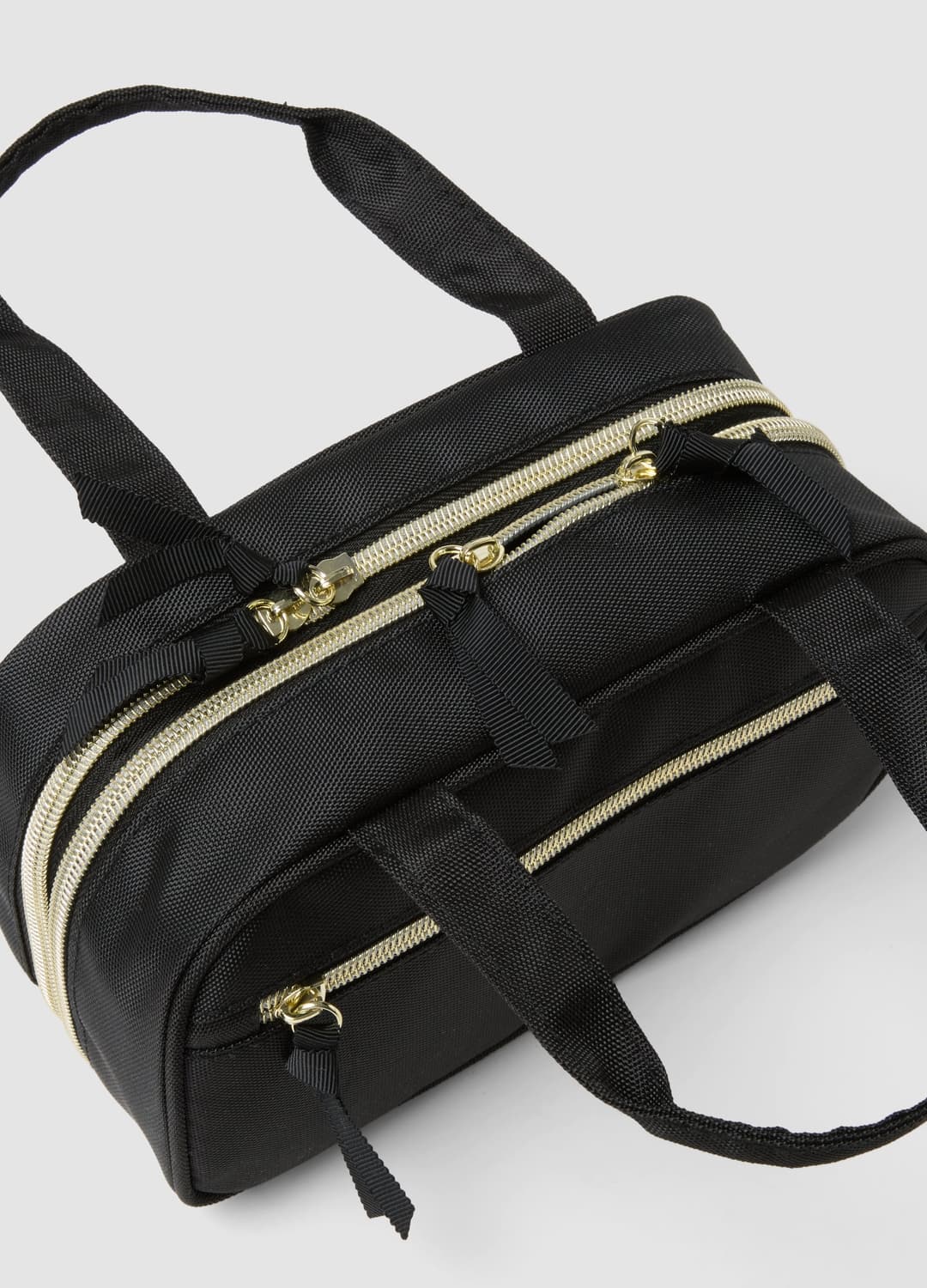 Beauty Case Nero Con Doppia Zip E Manici | OVS Beauty Case Nero Con Doppia Zip E Manici - 2 | OVS