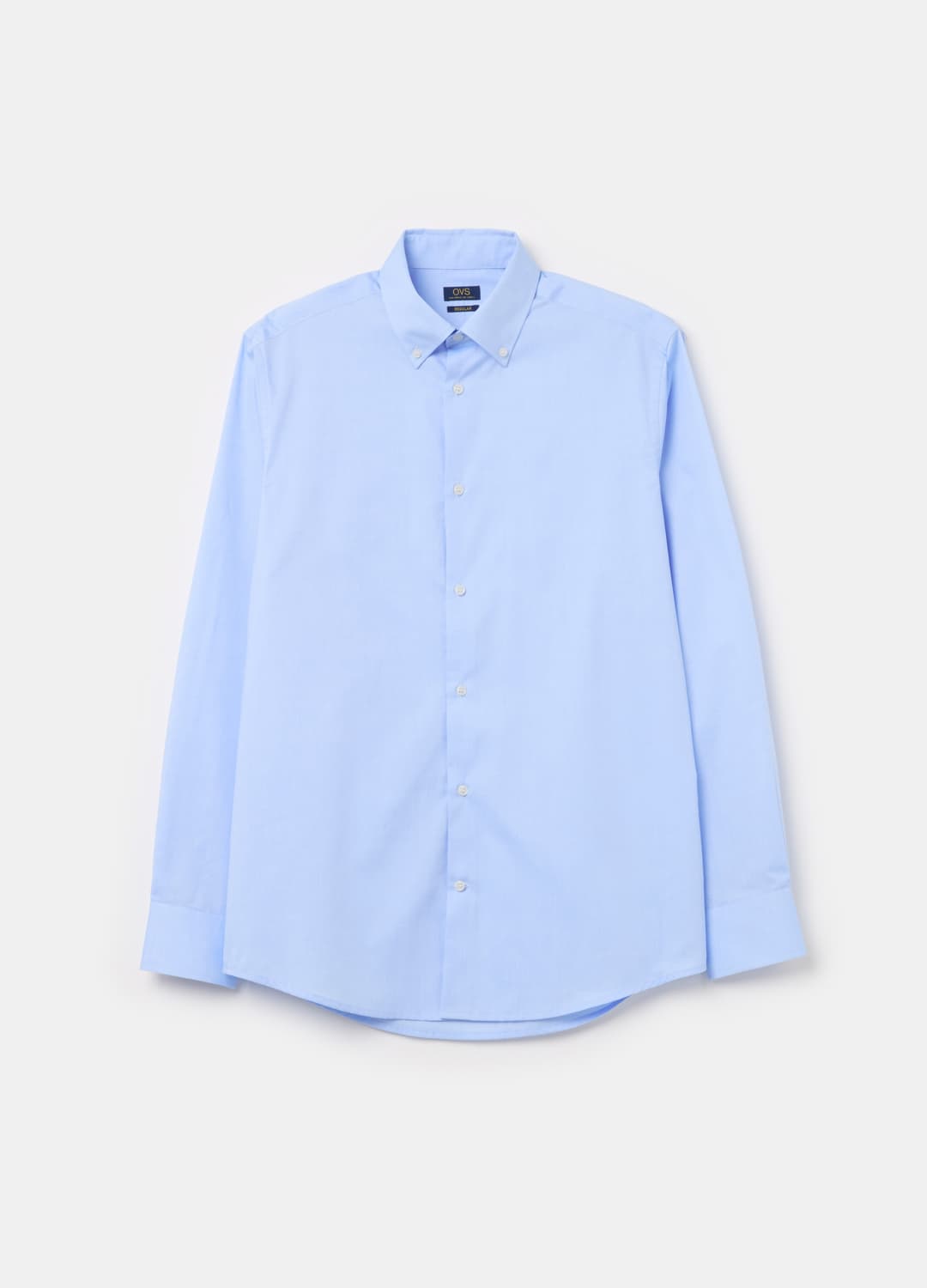 Camicia Uomo Manica Lunga In Cotone Azzurro | OVS Camicia Uomo Manica Lunga In Cotone Azzurro - 4 | OVS