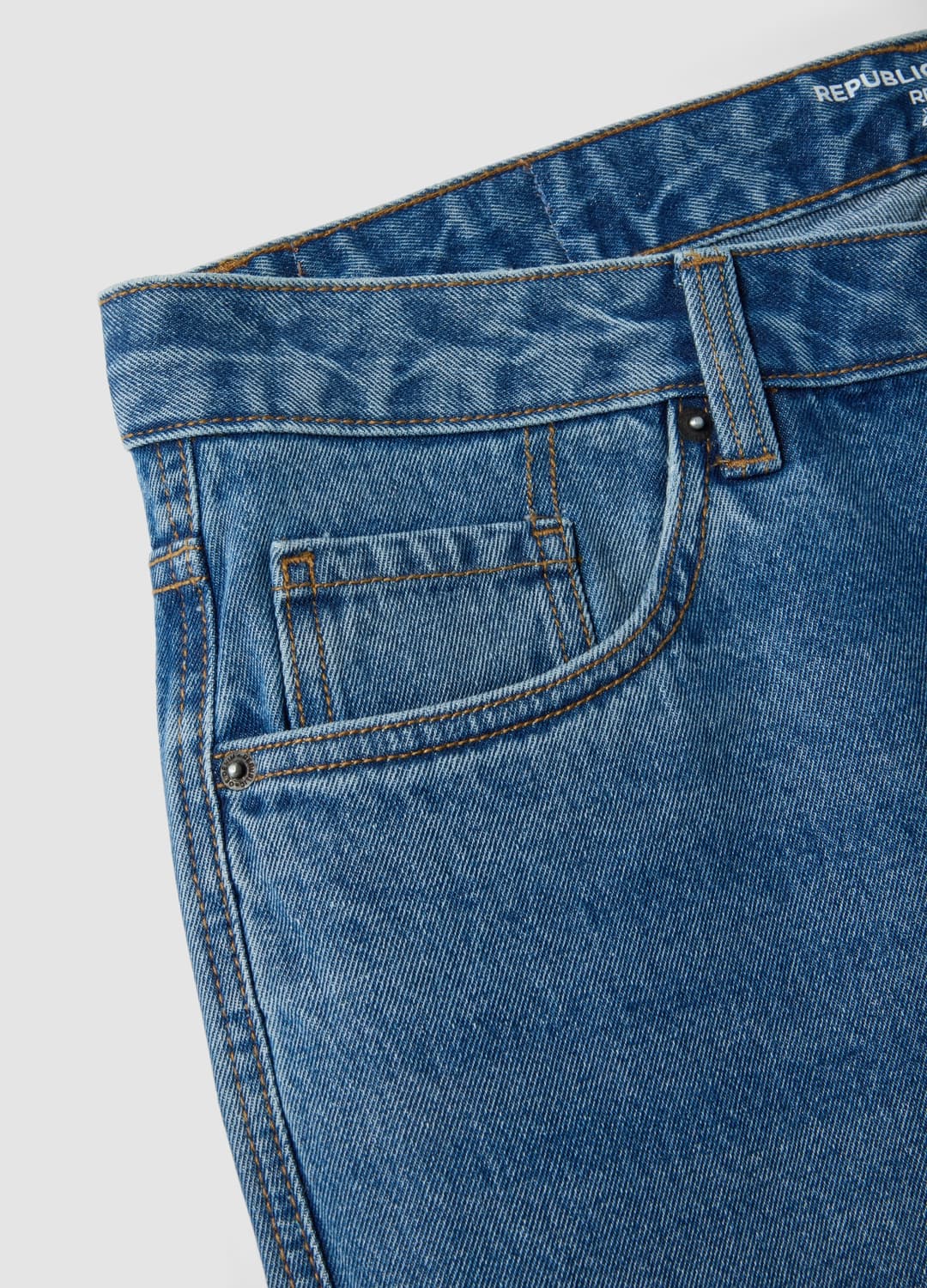Blaue Denim-jeans Aus Reiner Baumwolle | OVS Blaue Denim-jeans Aus Reiner Baumwolle - 5 | OVS