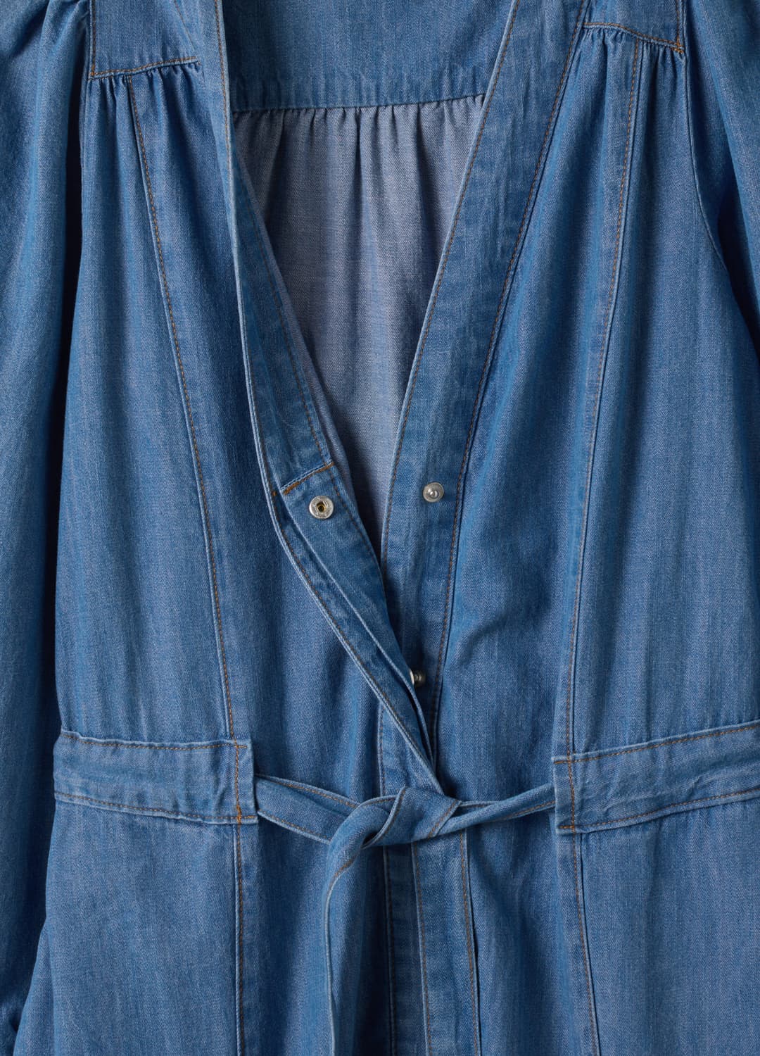 Abito Denim Blu In Puro Cotone Con Scollo Profondo A V Regular Fit | OVS Abito Denim Blu In Puro Cotone Con Scollo Profondo A V Regular Fit - 6 | OVS