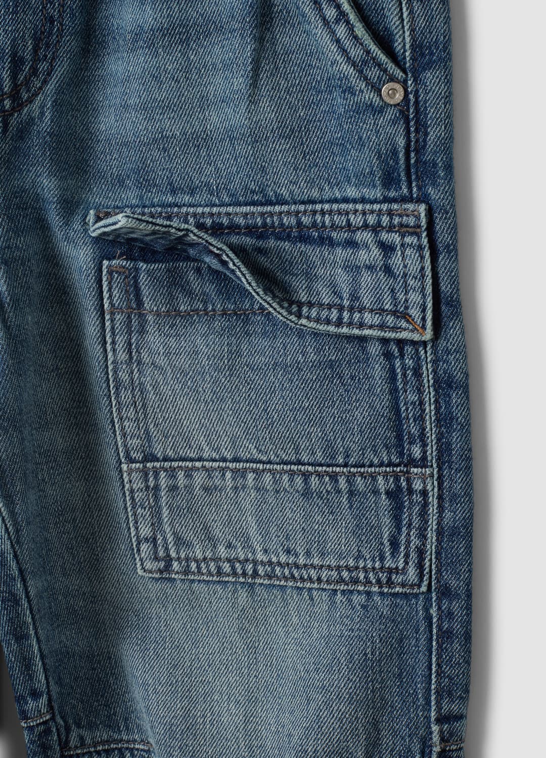 Jogger Denim Blu In Misto Cotone E Viscosa Relaxed Fit Per Bambino | OVS Jogger Denim Blu In Misto Cotone E Viscosa Relaxed Fit Per Bambino - 3 | OVS