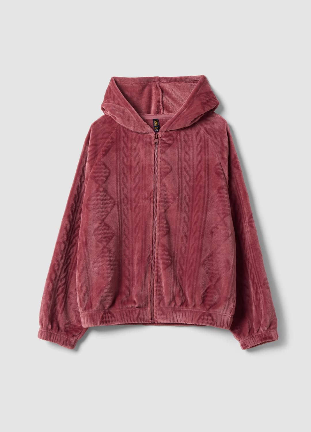 Felpa Rosa Homewear Con Zip E Cappuccio | OVS Felpa Rosa Homewear Con Zip E Cappuccio - 4 | OVS