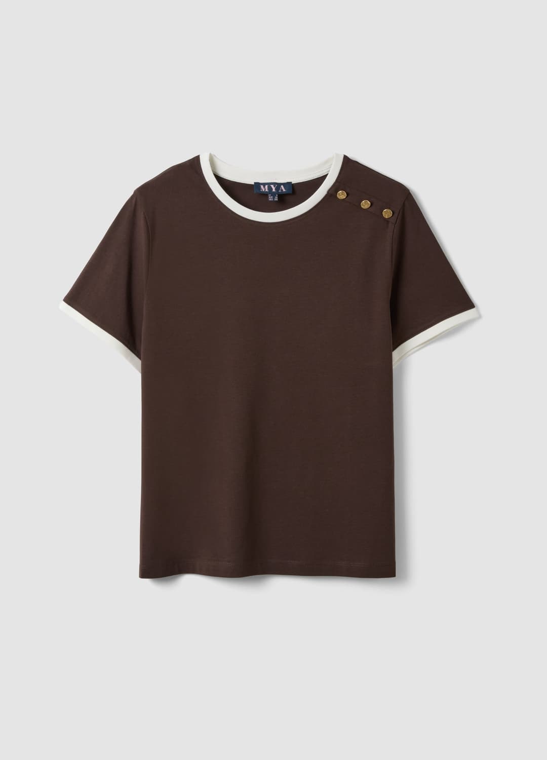 Rotes T-shirt Aus Reiner Baumwolle Mit Knöpfen | OVS Rotes T-shirt Aus Reiner Baumwolle Mit Knöpfen - 4 | OVS