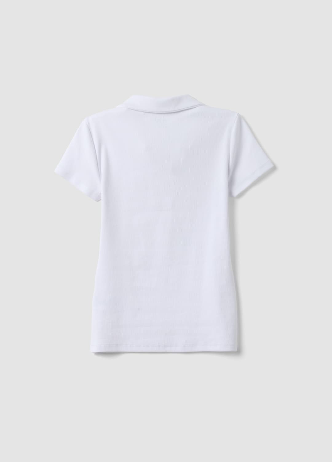 Polo Bianca In Cotone Elasticizzato Con Scollo A V Aperto Regular Fit | OVS Polo Bianca In Cotone Elasticizzato Con Scollo A V Aperto Regular Fit - 5 | OVS