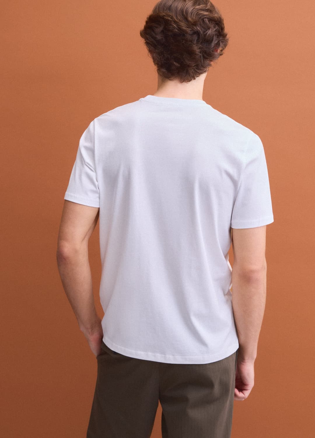 T-shirt Bianca In Puro Cotone A Girocollo Regular Fit | OVS T-shirt Bianca In Puro Cotone A Girocollo Regular Fit - 3 | OVS