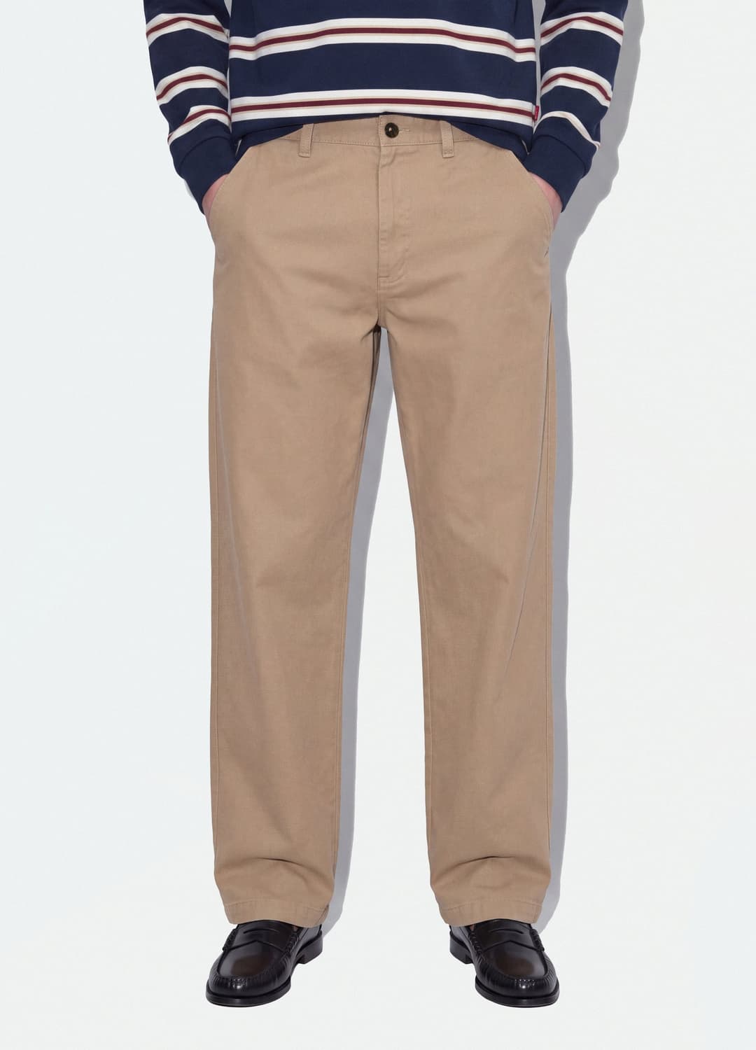 Pantaloni Chino Beige In Puro Cotone Barrel Fit | OVS Pantaloni Chino Beige In Puro Cotone Barrel Fit - 1 | OVS