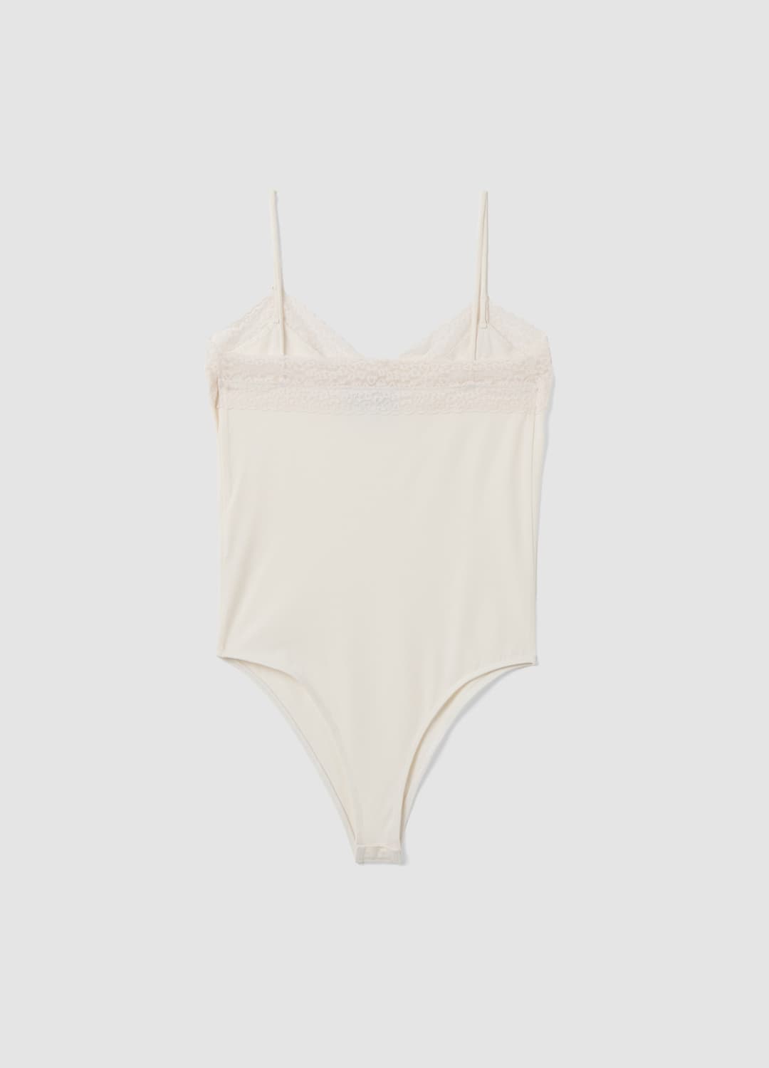 Body Bianco Fitted In Cotone Elasticizzato Con Pizzo | OVS Body Bianco Fitted In Cotone Elasticizzato Con Pizzo - 6 | OVS