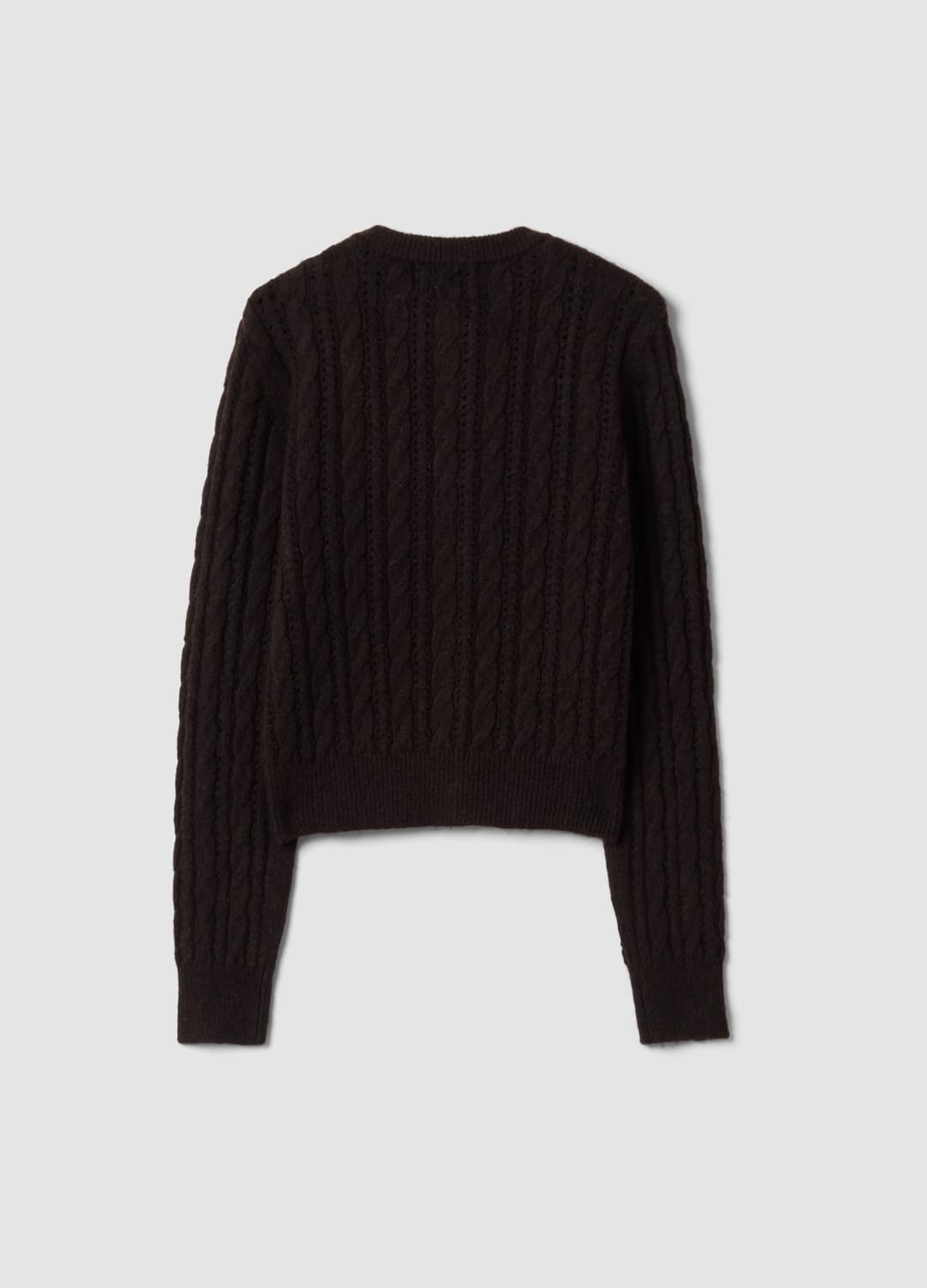 Braune Zopfstrick-cardigan Aus Wollmix | OVS Braune Zopfstrick-cardigan Aus Wollmix - 2 | OVS