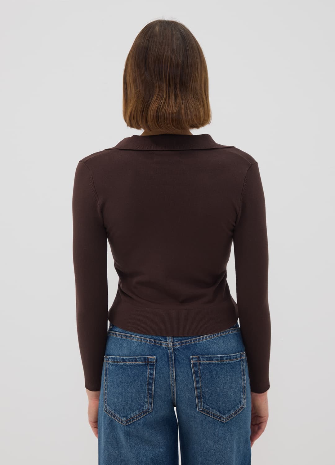 Brauner Pullover Aus Viskosemix Mit Polokragen | OVS Brauner Pullover Aus Viskosemix Mit Polokragen - 3 | OVS