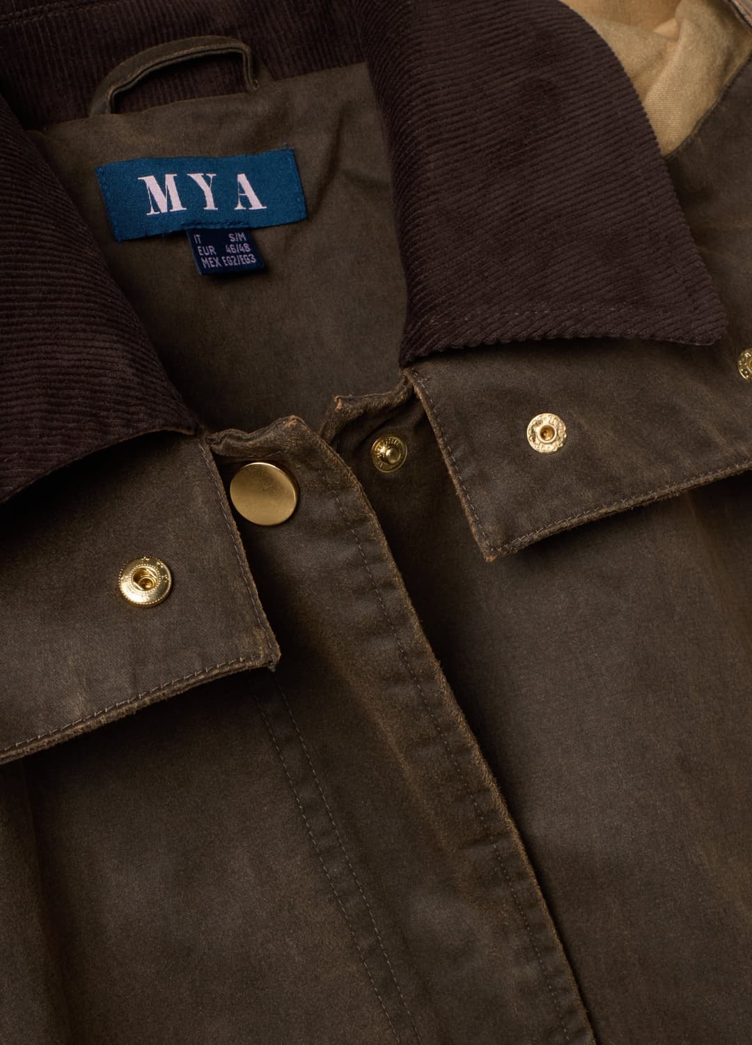 Giacca Marrone Con Cappuccio In Misto Cotone Over Fit Con Colletto A Contrasto | OVS Giacca Marrone Con Cappuccio In Misto Cotone Over Fit Con Colletto A Contrasto - 1 | OVS