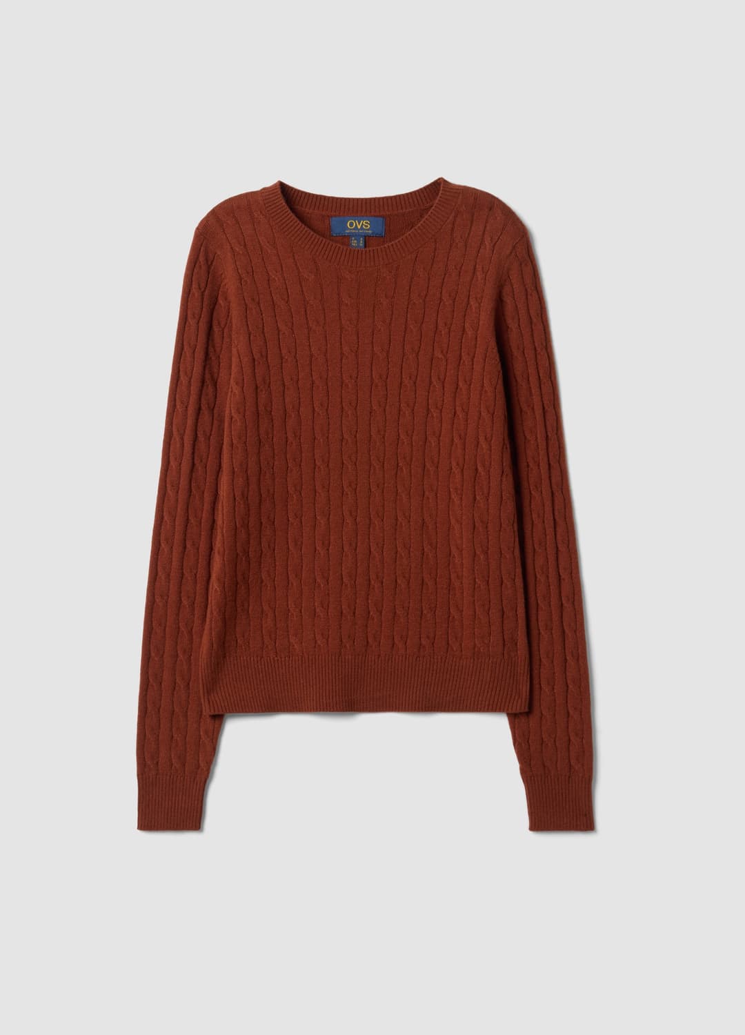 Maglia Girocollo Rossa A Trecce Regular Fit | OVS Maglia Girocollo Rossa A Trecce Regular Fit - 11 | OVS