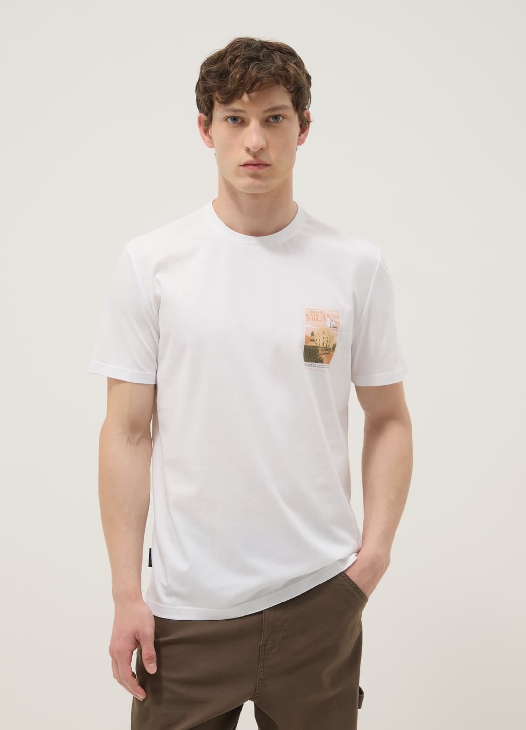 T-shirt Bianca In Puro Cotone Con Stampa Regular Fit | OVS T-shirt Bianca In Puro Cotone Con Stampa Regular Fit - 0 | OVS