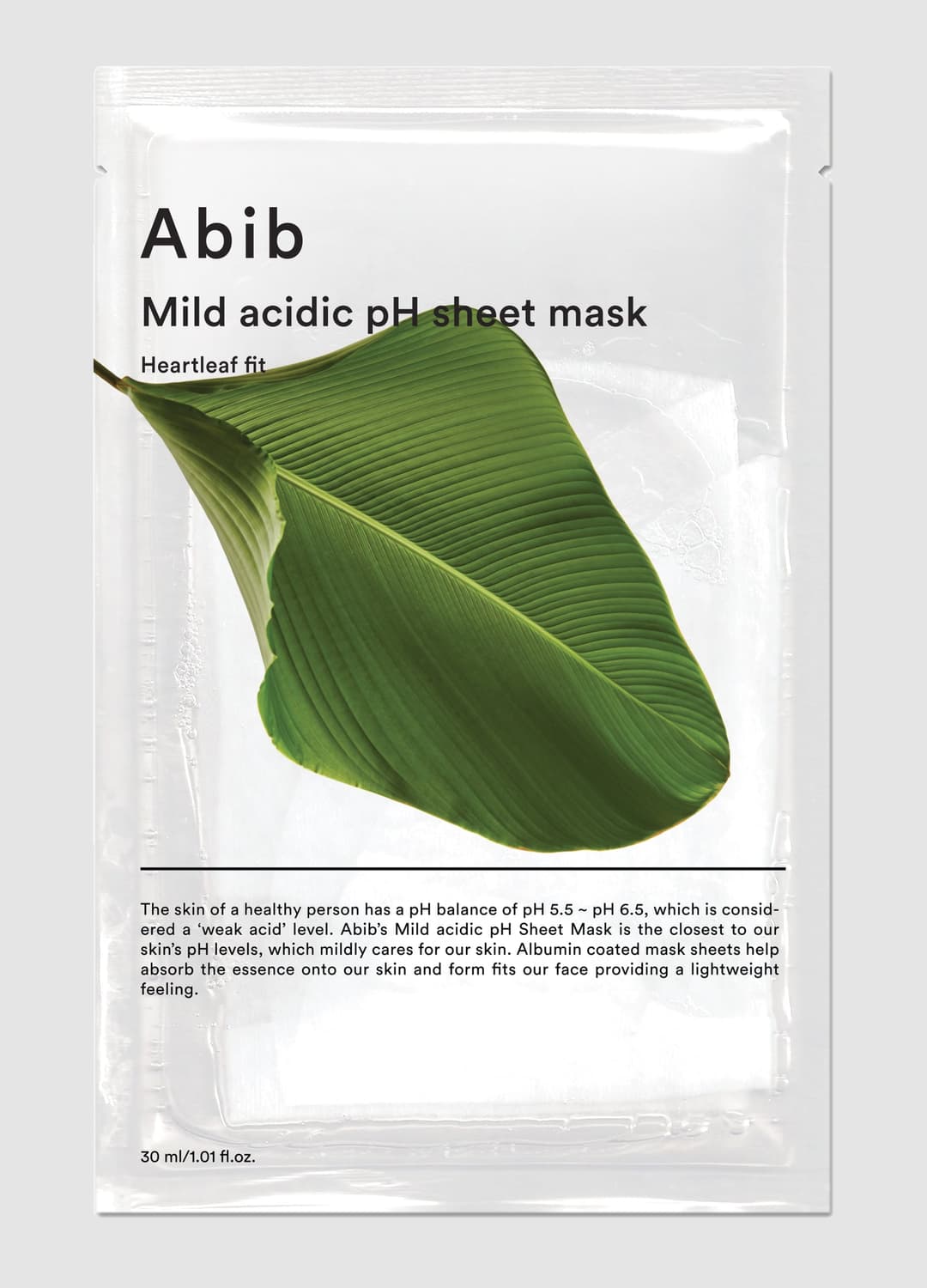Abib Mild Acidic Ph Heartleaf Fit Tuchmaske - Korean Skincare | OVS Abib Mild Acidic Ph Heartleaf Fit Tuchmaske - Korean Skincare - 0 | OVS